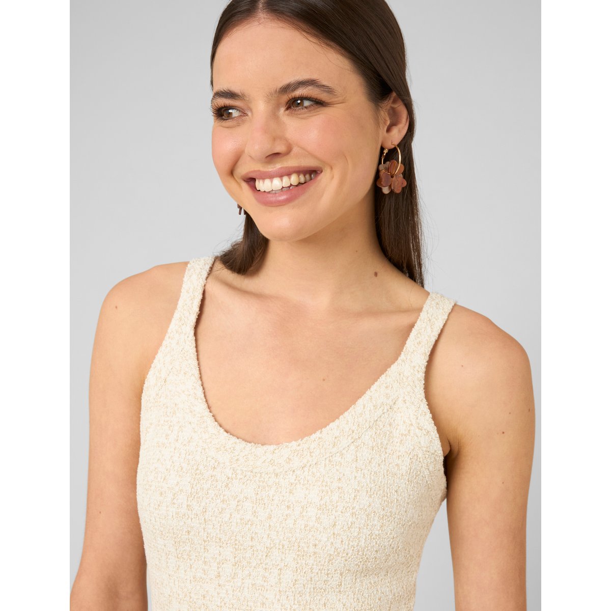 Robe en maille naturel, BZB