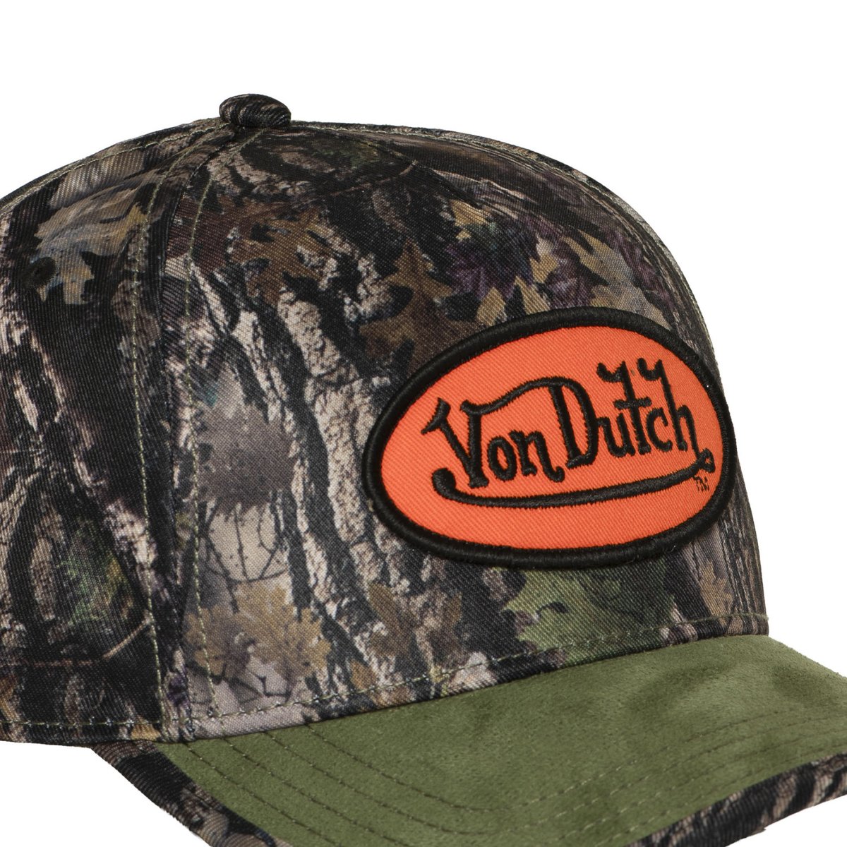 Casquette baseball KAMO vert/marron/kaki/noir/orange, VON DUTCH