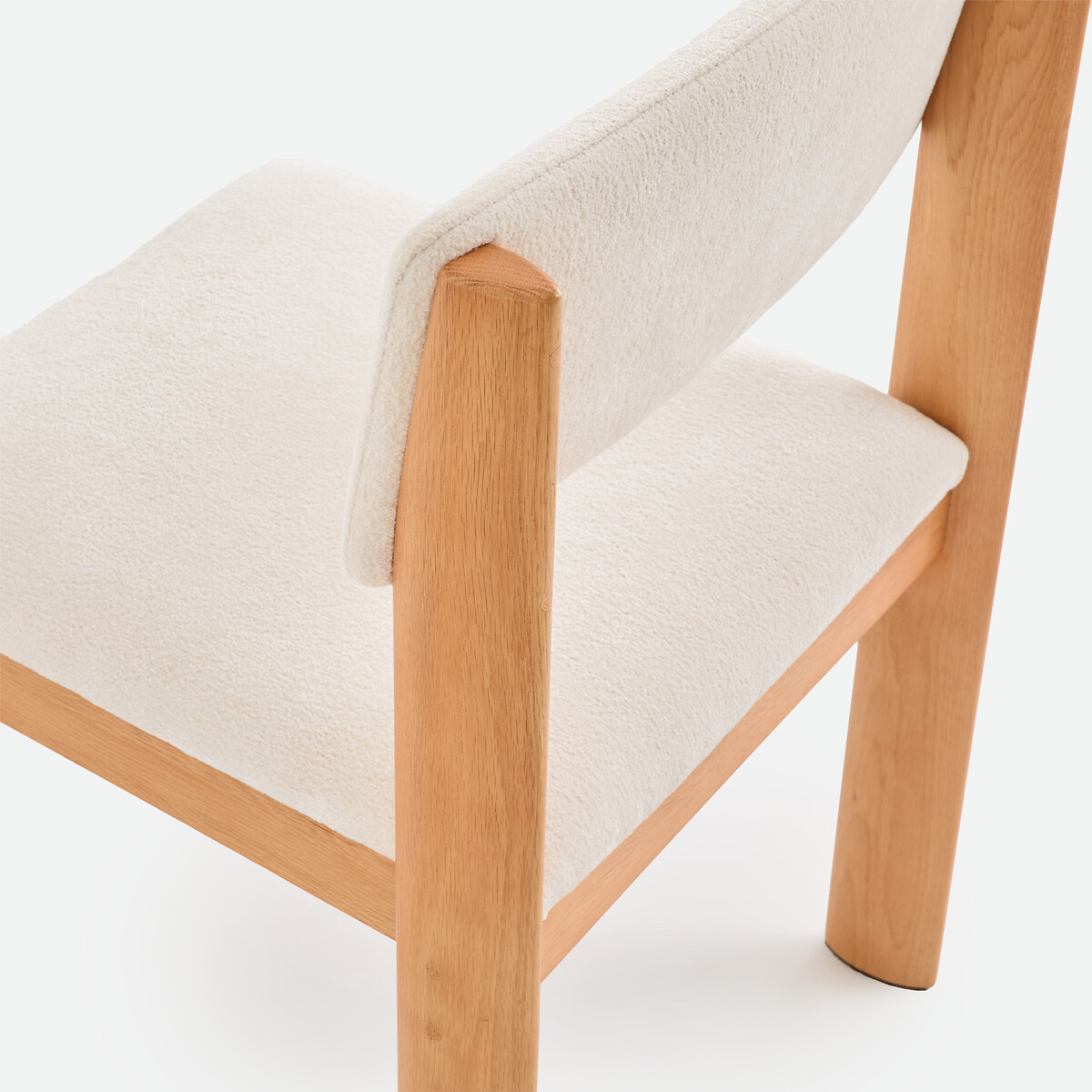 Silla de tela texturizada, OLIVER roble/blanco roto, LA REDOUTE INTERIEURS