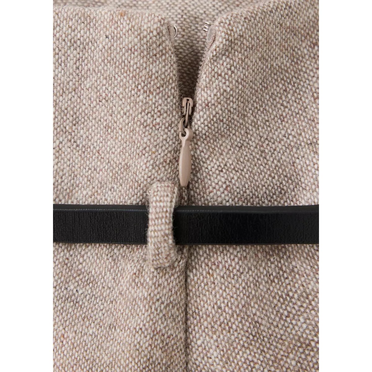 Jupe courte ceinture beige, MANGO