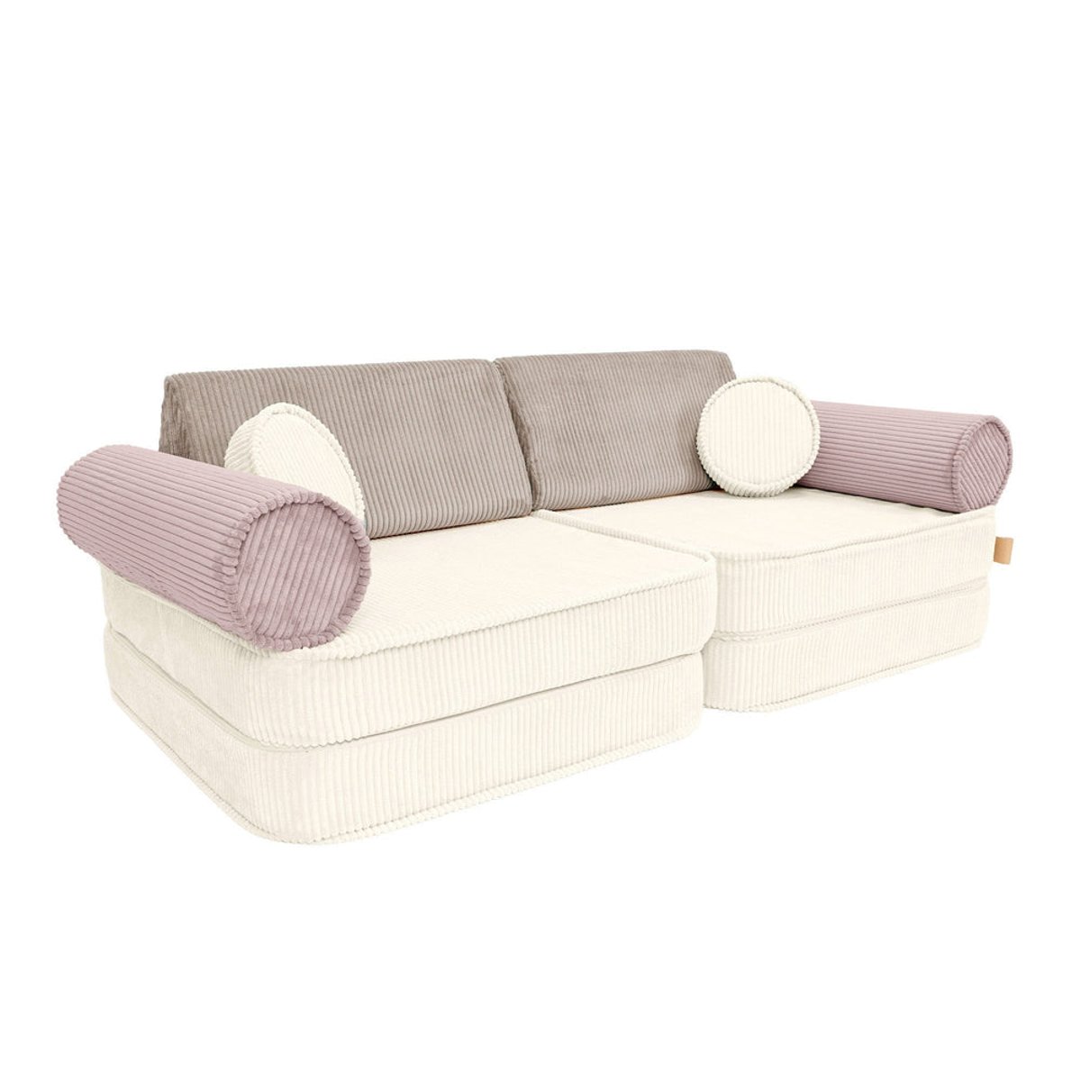Canapé modulable déco enfant 8 pcs AESTHETIC latte macchiato, MEOW BABY