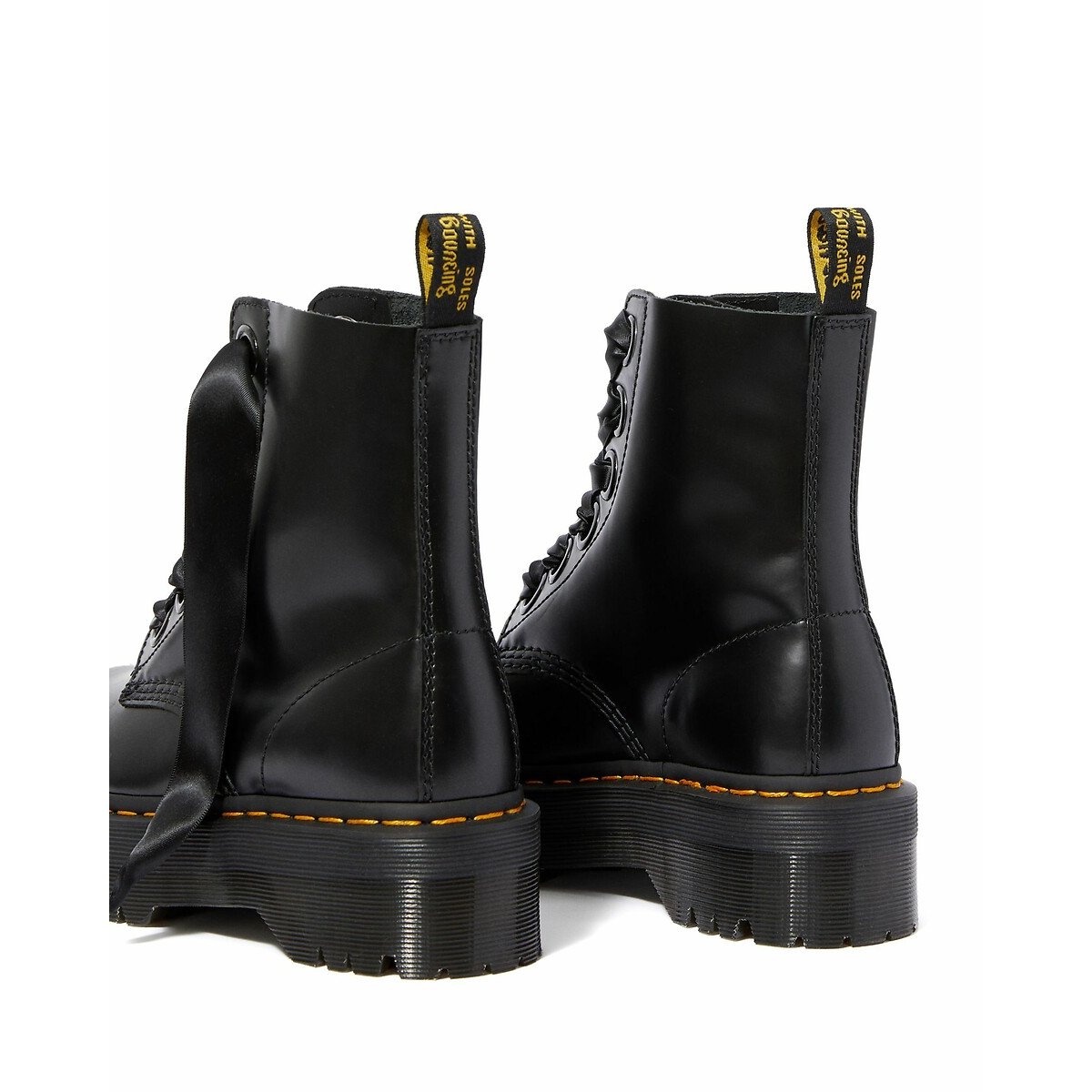 Boots plateforme en cuir Buttero Molly noir, DR. MARTENS