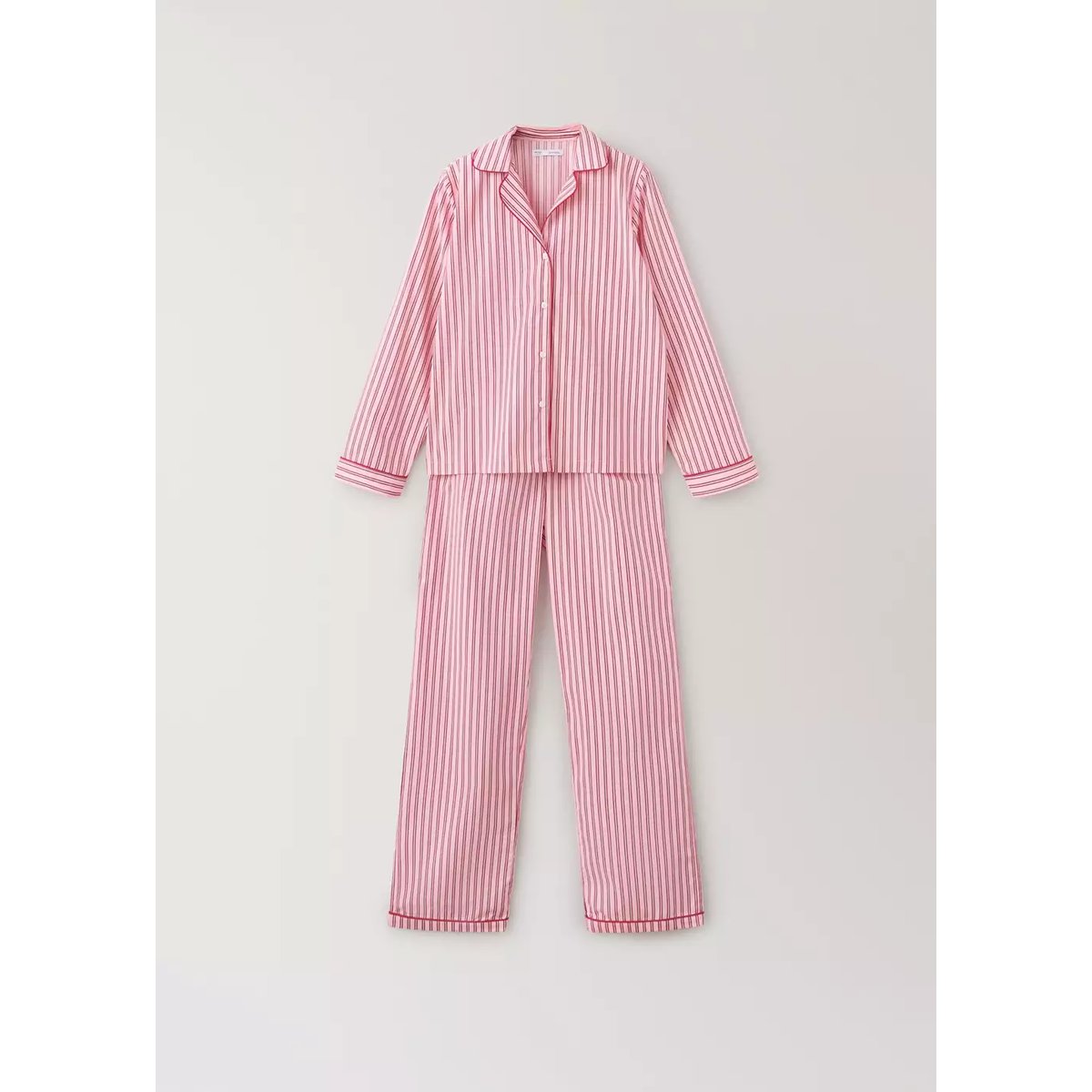 Pyjama complet à rayures rose, MANGO TEEN