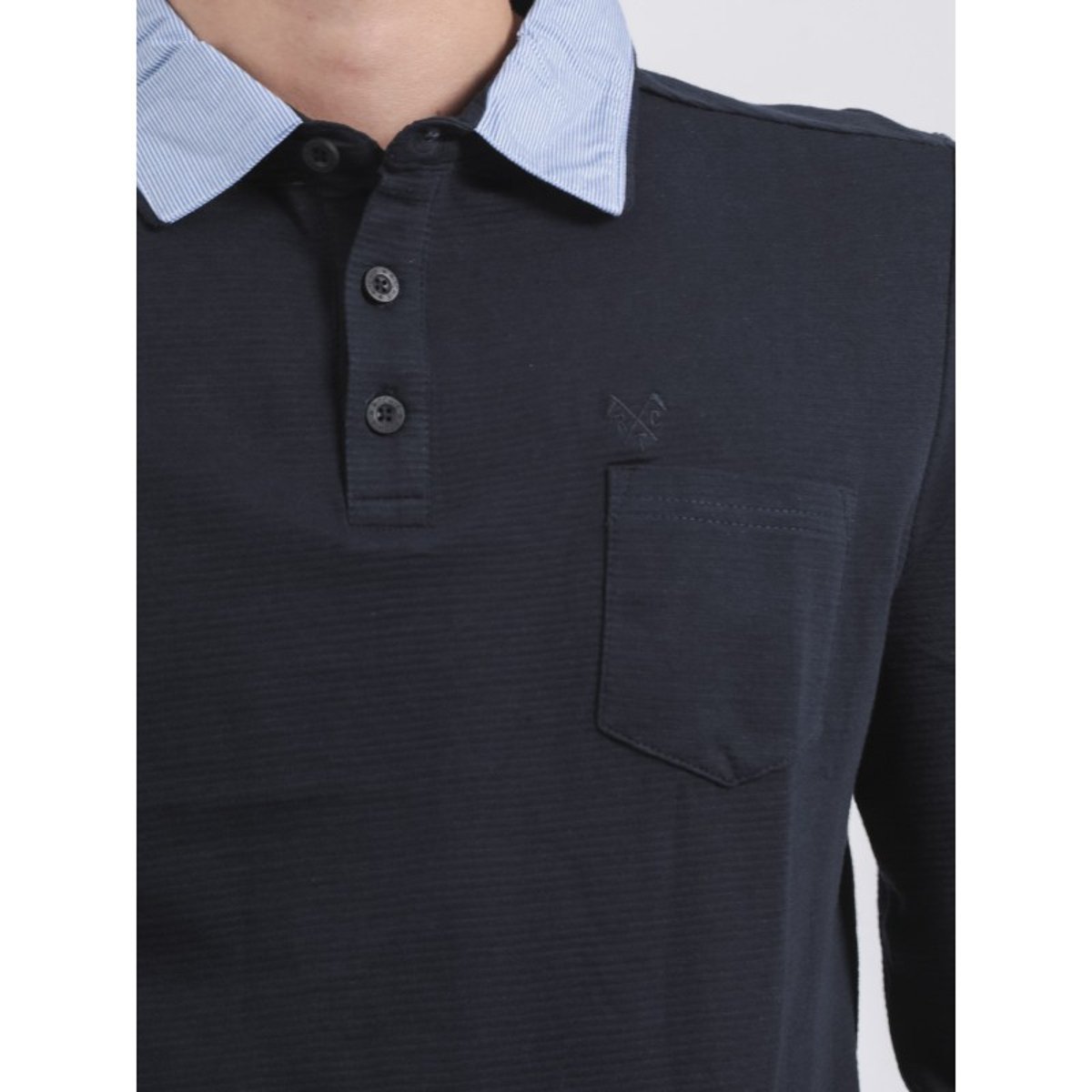 Polo Manches Longues Pur Coton Pokeman bleu marine, RITCHIE