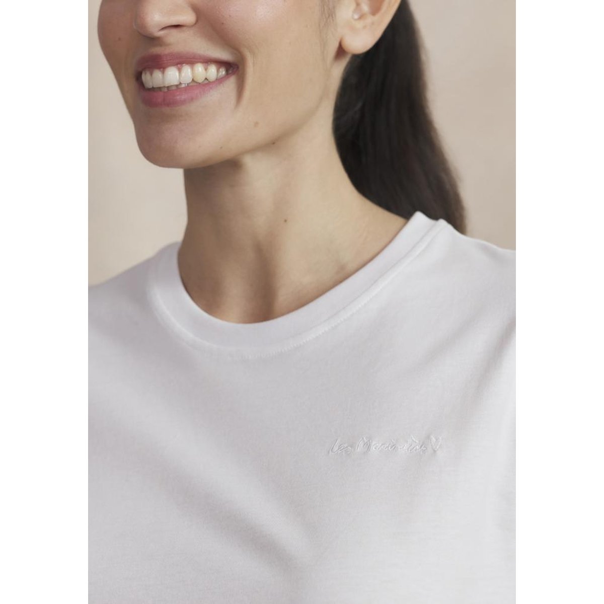 T-shirt manches courtes SELIATEE blanc, TBS