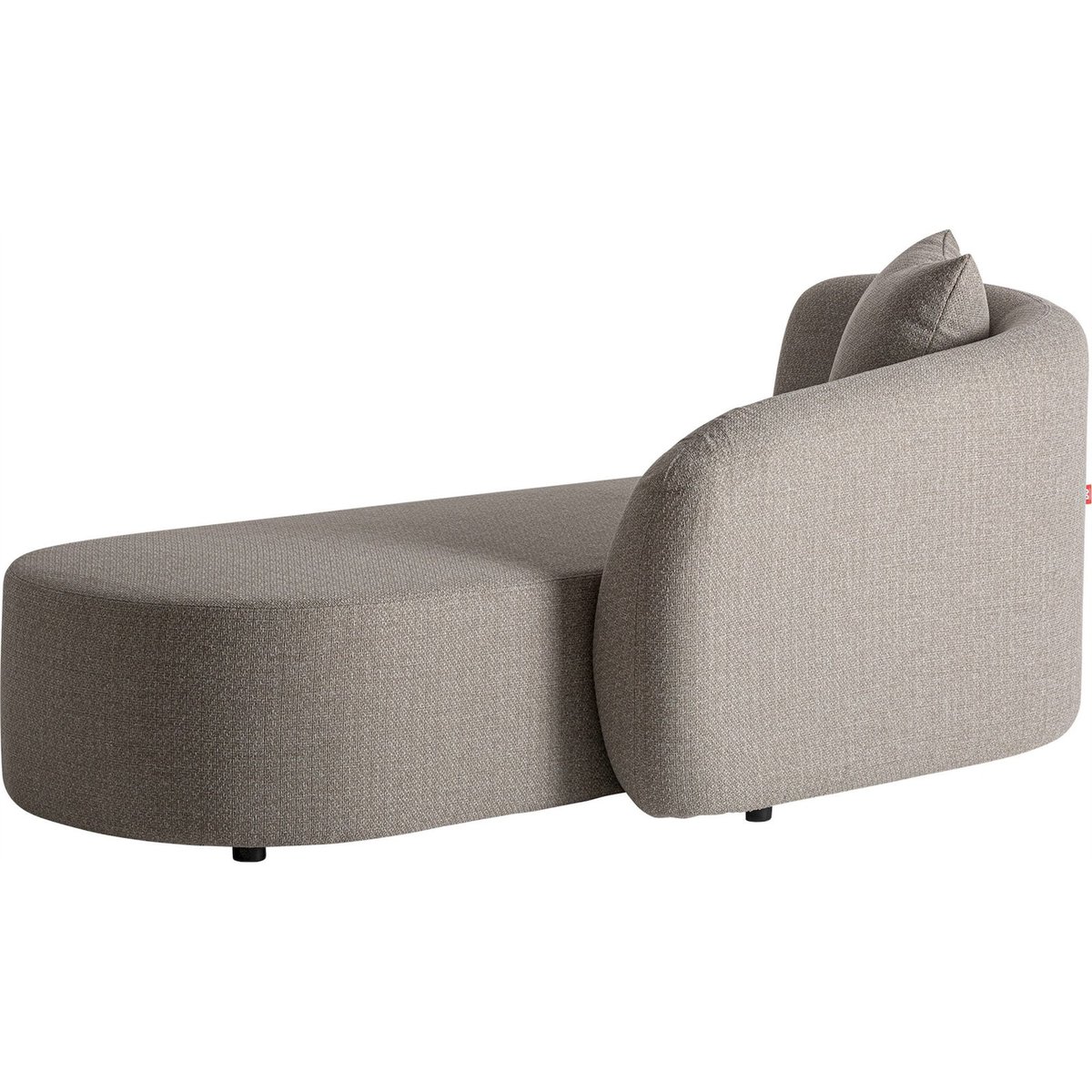 Chaise longue contemporaine collection VACIO taupe, RECOLLECTION