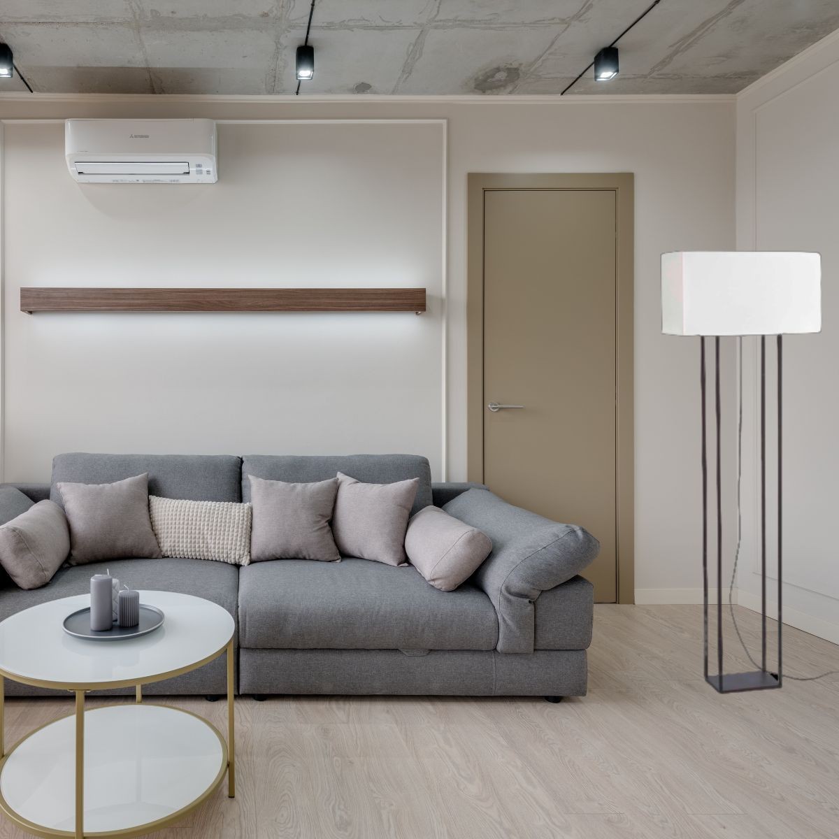 Lampadaire    VESPER noir, FARO