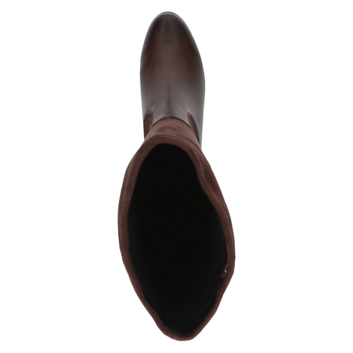 Bottes en cuir marron foncé combiné, CAPRICE