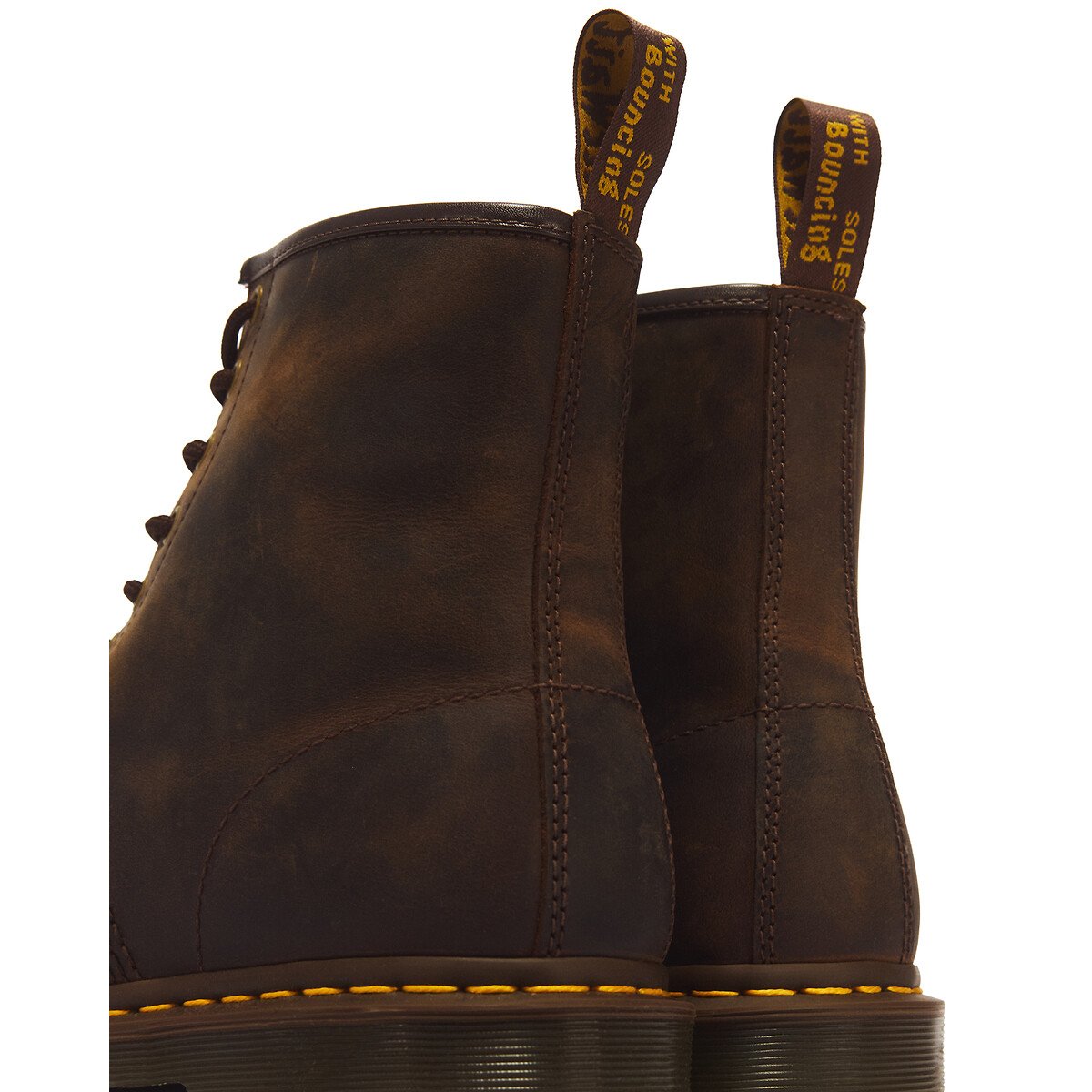 Boots 1460 en cuir Crazy Horse marron, DR. MARTENS