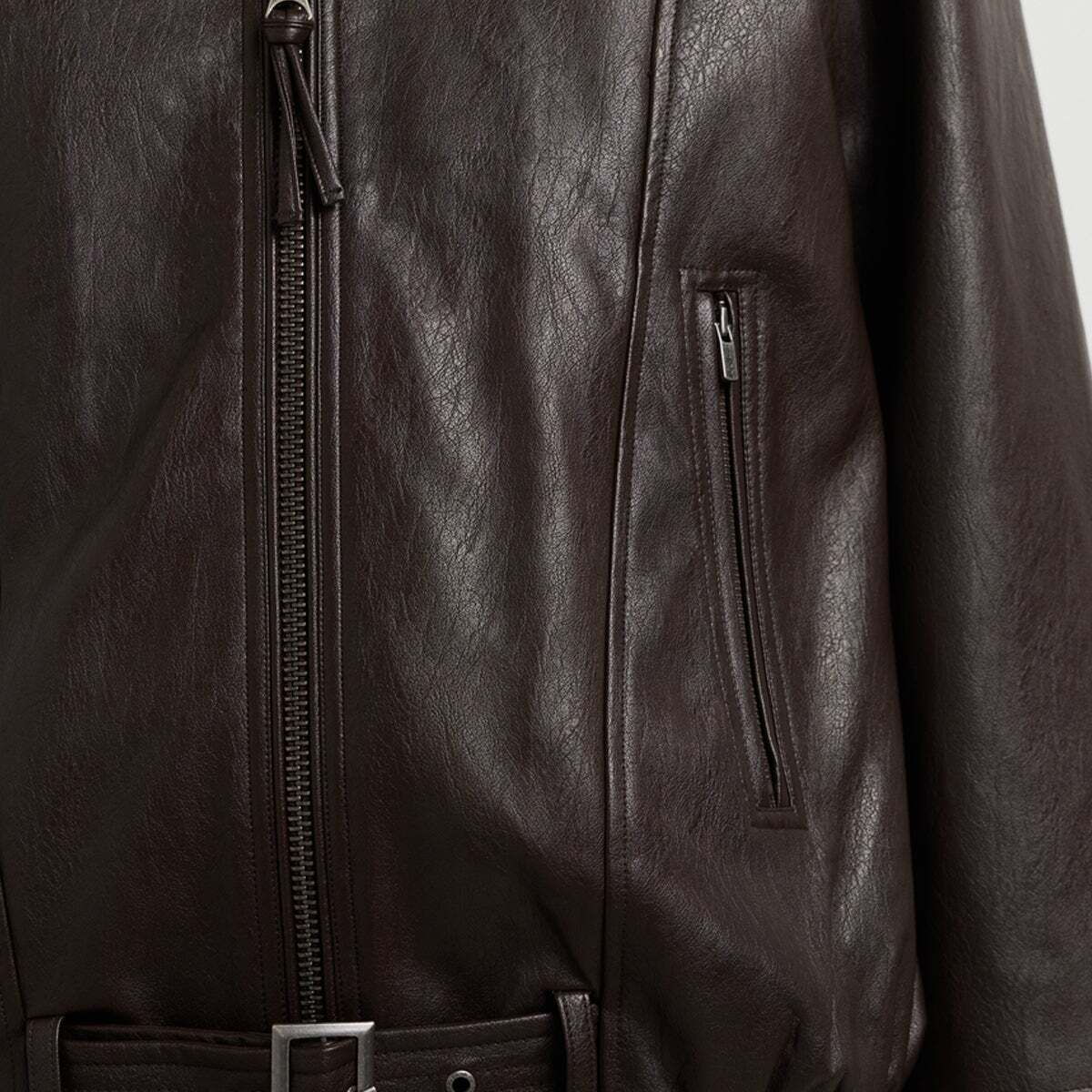 Veste Effet Cuir brun de trail, PEPE JEANS