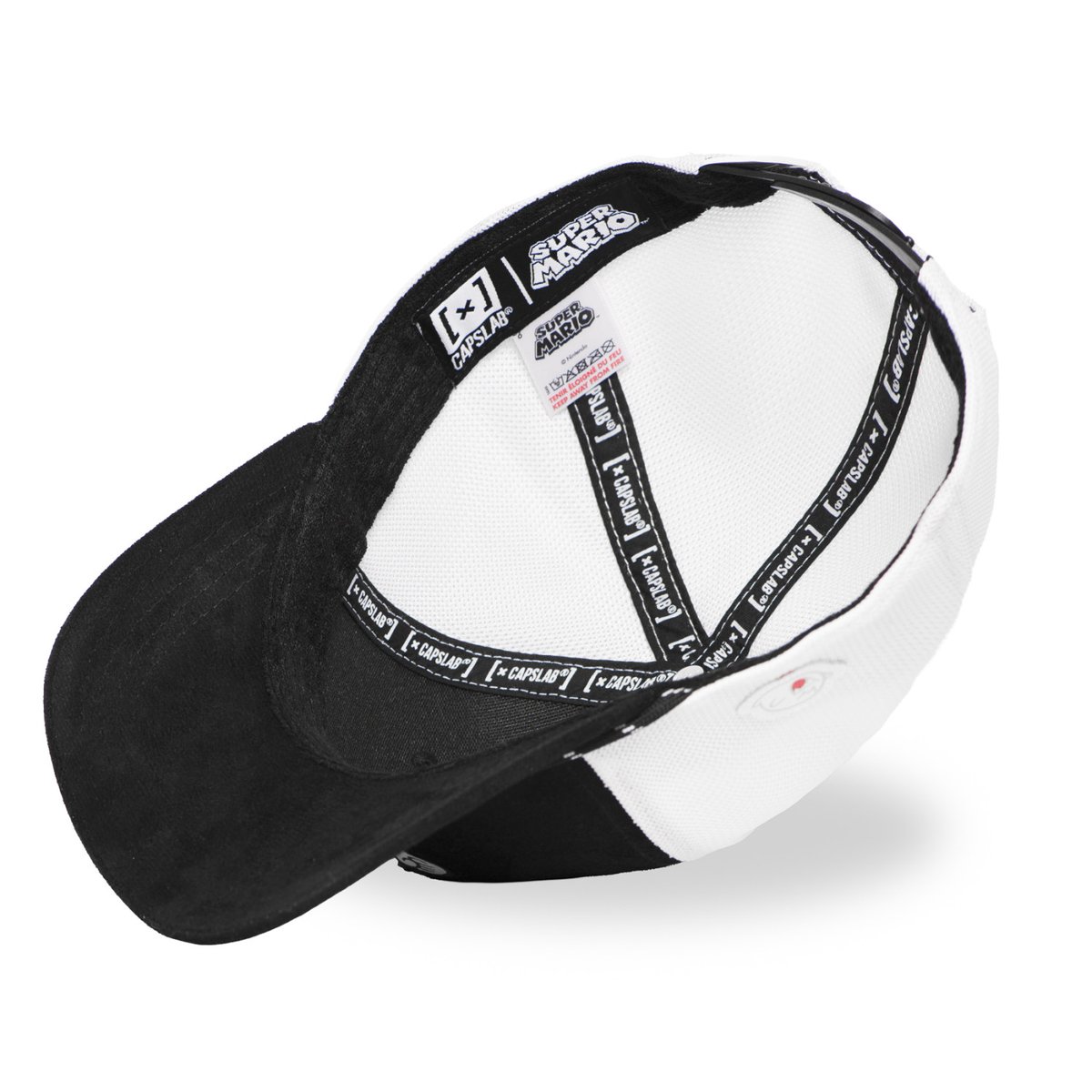 Casquette Trucker Super Mario noir/blanc, CAPSLAB