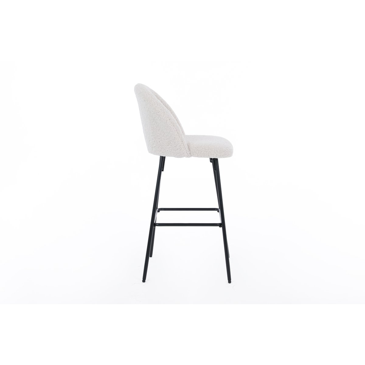 Lot de 2 tabourets de bar, NILSSON blanc cassé, NORDLYS