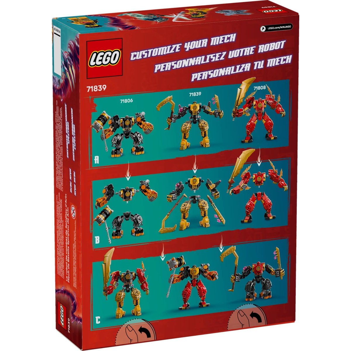 LEGO NINJAGO - Arin's Spinjitzu Battle Mech - 71839 multicolore, LEGO