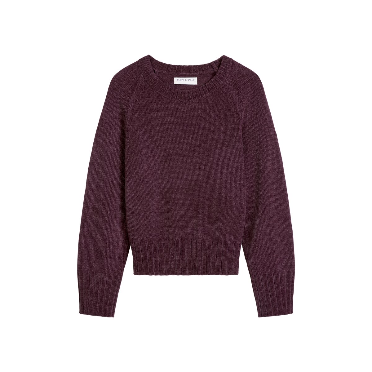 Pull oversize en fil de chenille doux rouge, MARC O’POLO DENIM