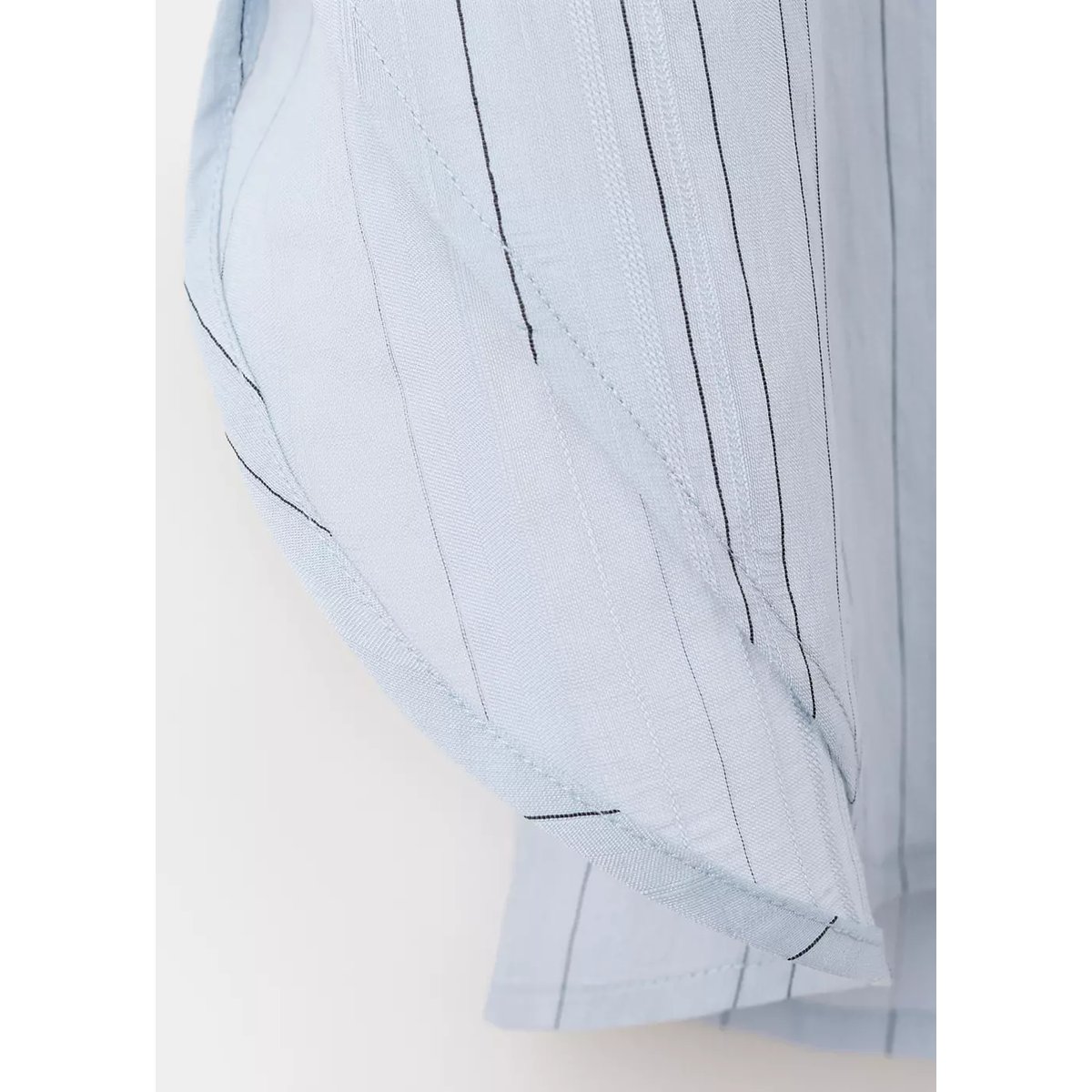 Chemise oversize à rayures bleu, MANGO