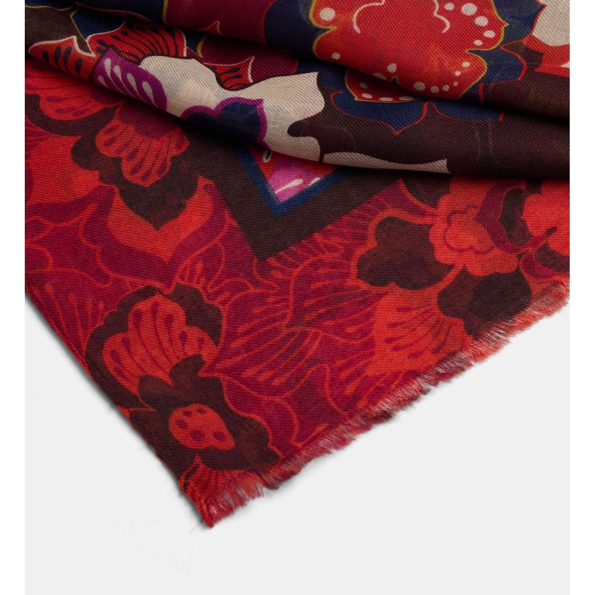Etole lyson à motif floral bordeaux, GALERIES LAFAYETTE