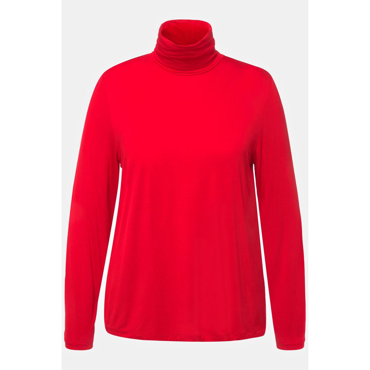 T-shirt à col roulé et manches longues rouge, ULLA POPKEN