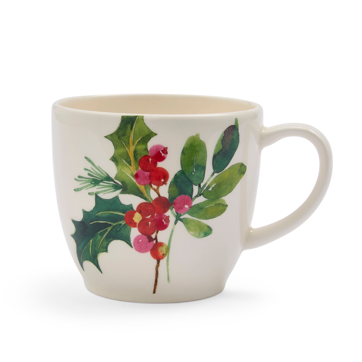 Set of 4 Botanic Garden Christmas Holly & Berries Latte Mugs multi-coloured, PORTMEIRION