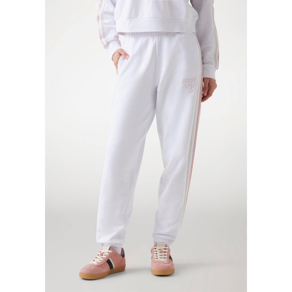 Jogger Coupe Classique blanc, GUESS