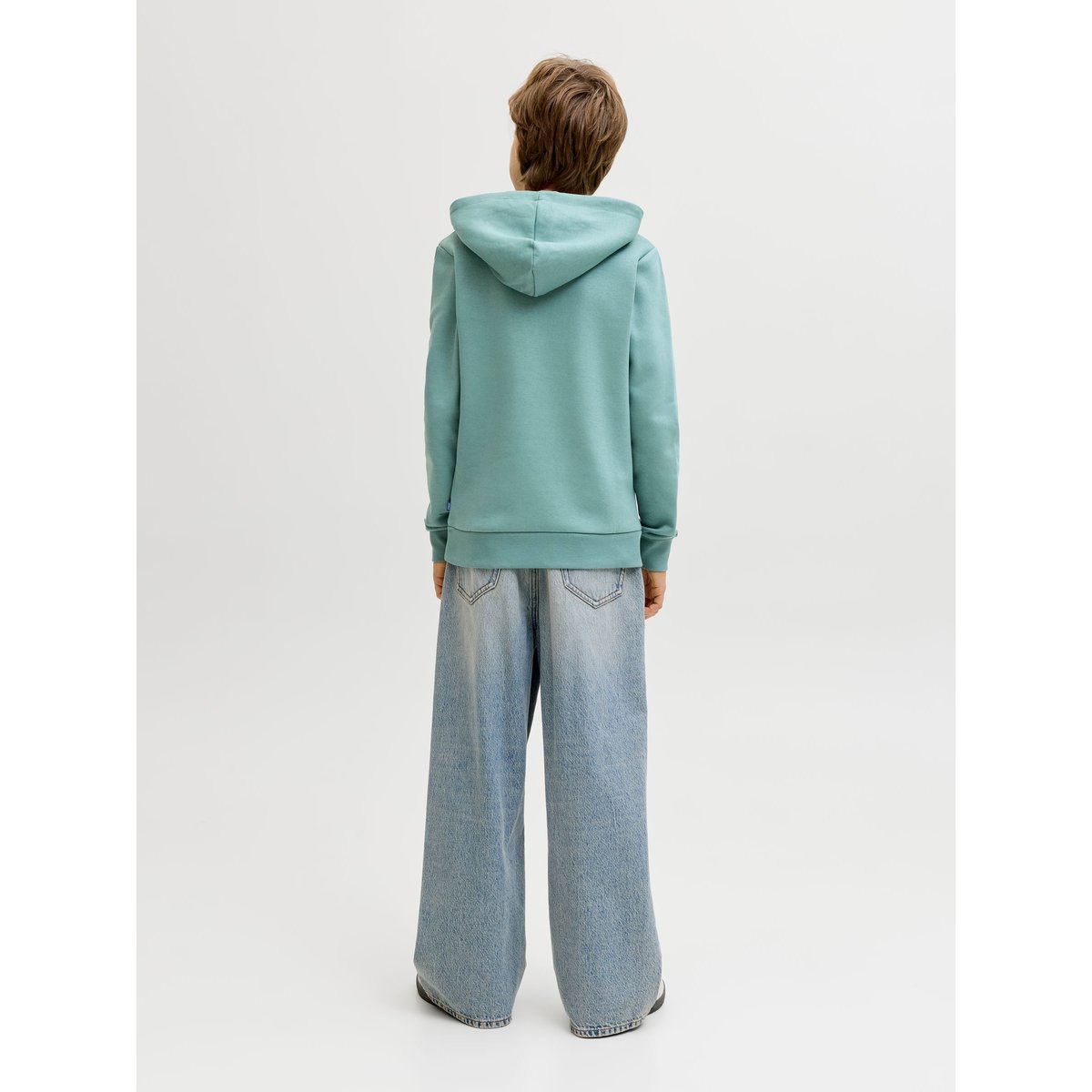 Sweat À Capuche turquiose - mineral blue, JACK & JONES JUNIOR