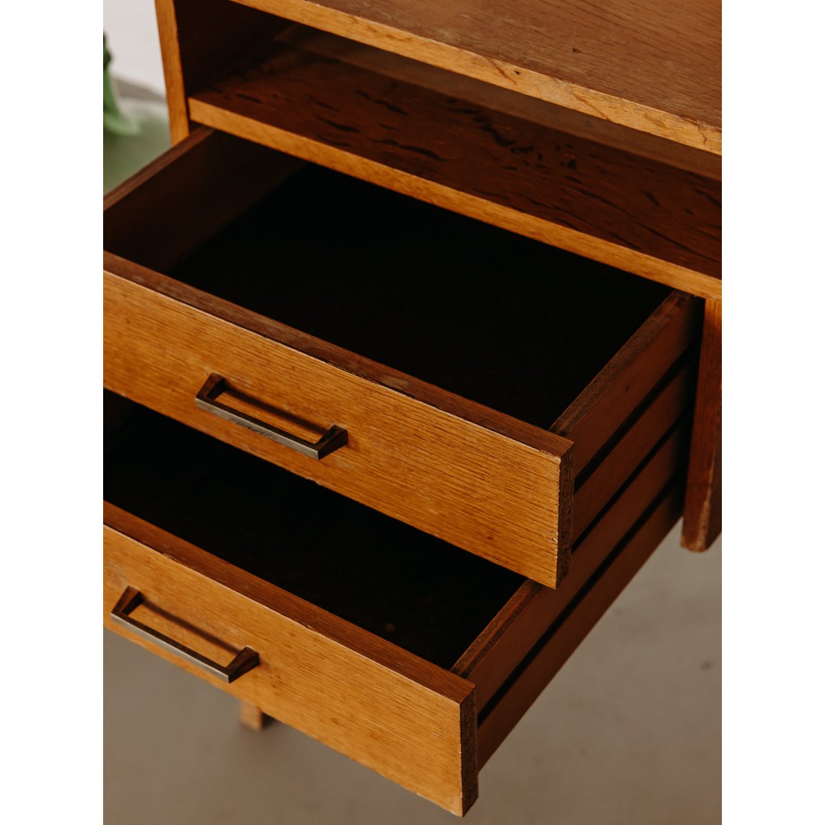 Bureau au style scandinave minimaliste Yvan N°570 - Bon état bois clair, DEBONGOUT