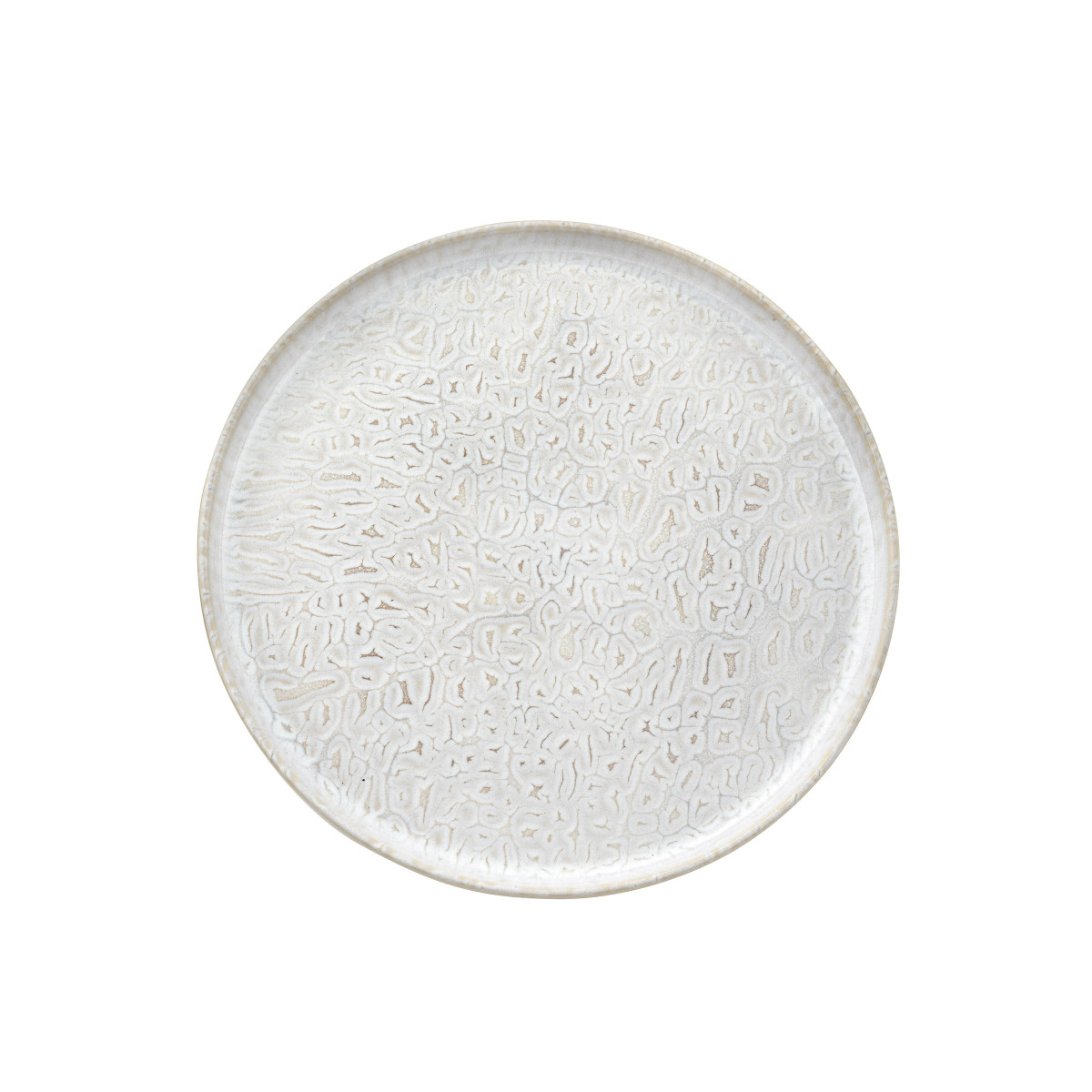 Assiette dessert (lot de 6) - beige texturé, MEDARD DE NOBLAT