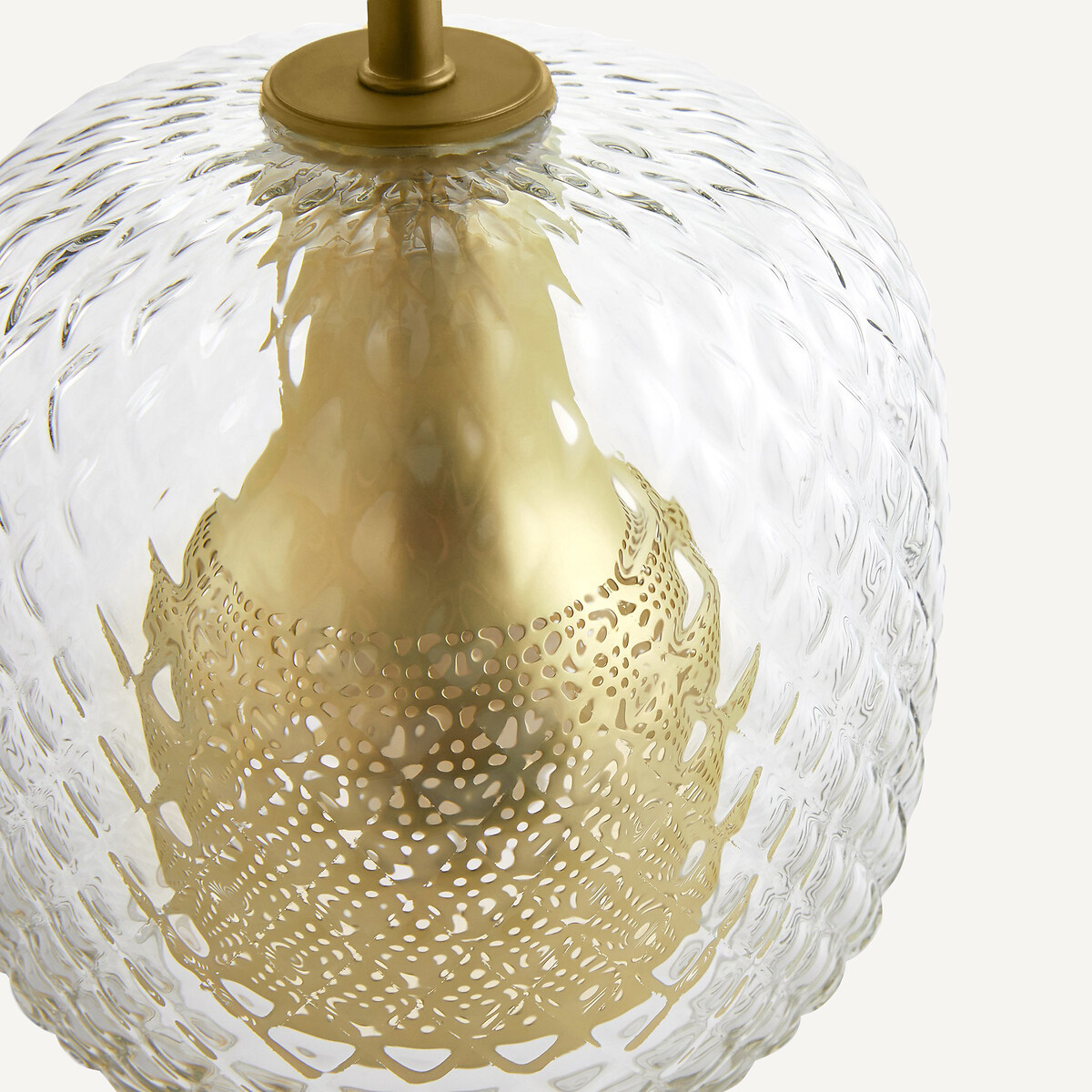 Lampe à poser, laiton et verre ciselé, MISTINGUETT laiton, EMMANUEL GALLINA X AM.PM