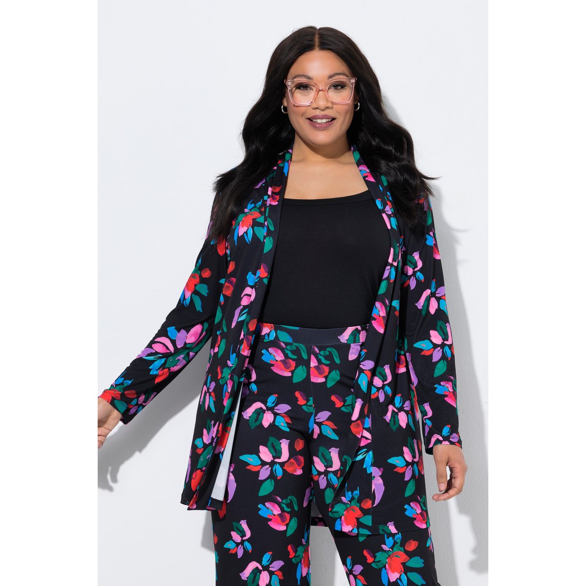 Veste en jersey noir, ULLA POPKEN