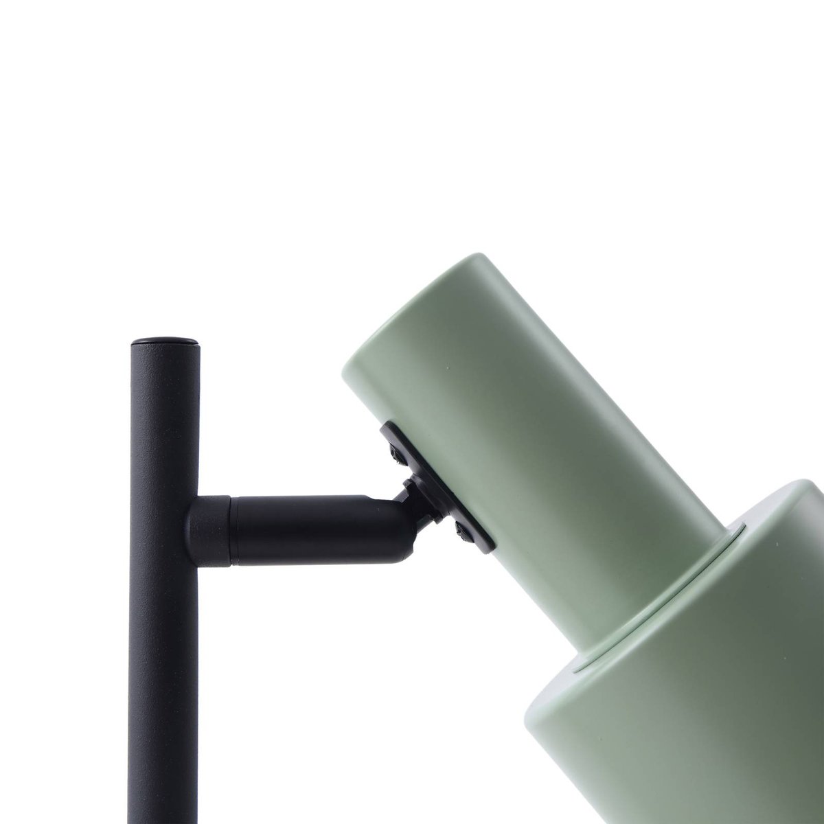 Lampe à poser en métal moderne, Ovelia vert, noir, LINDBY
