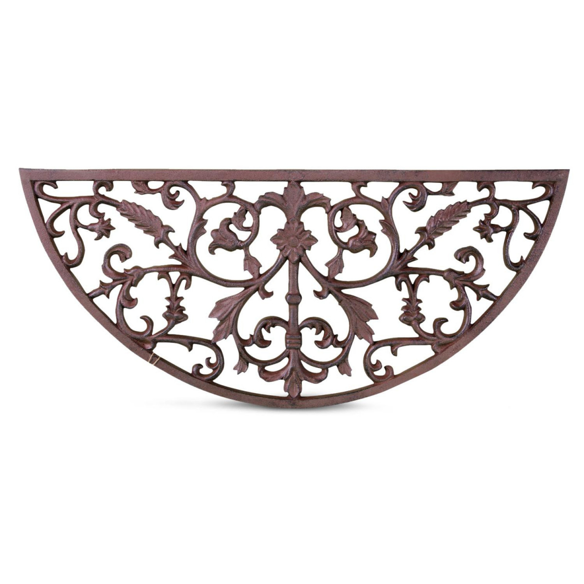 Paillasson demi lune fonte marron, DECORATION D’AUTREFOIS