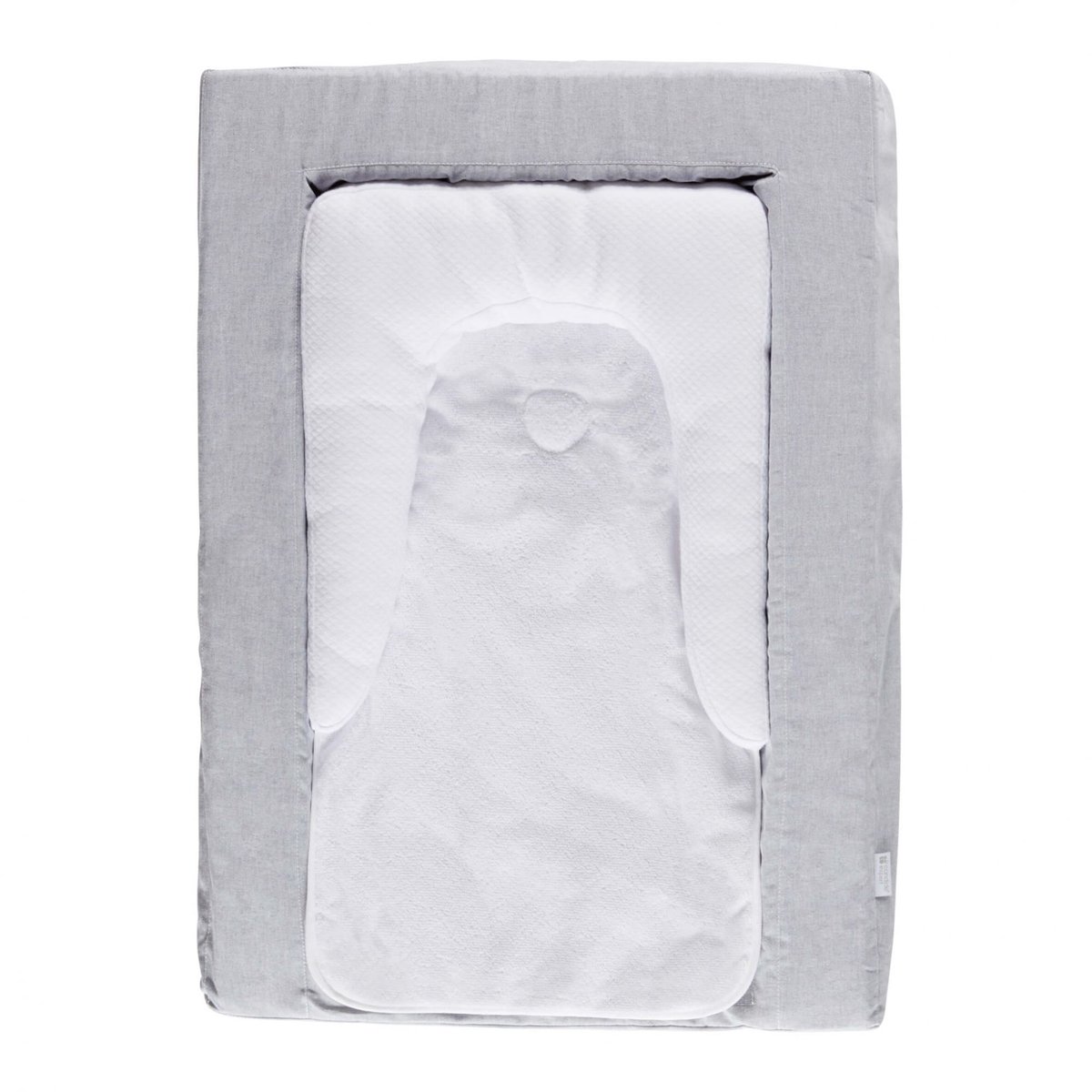Matelas à langer Douillet 2en1 gris chiné, CANDIDE