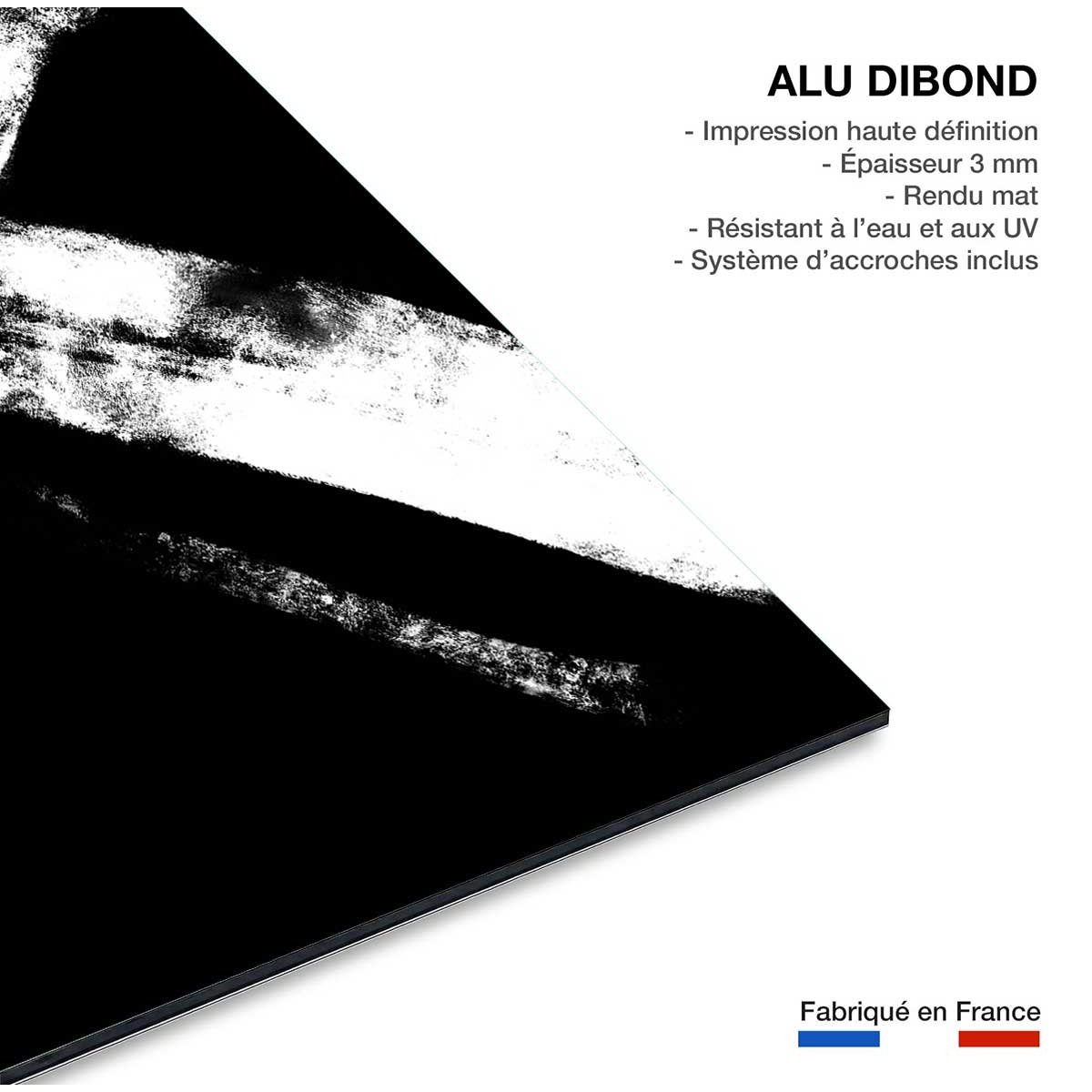 Tableau abstrait Croix tableau alu dibond, HEXOA