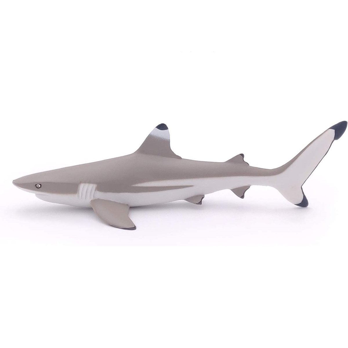 Figurine Requin à pointes noires gris, PAPO
