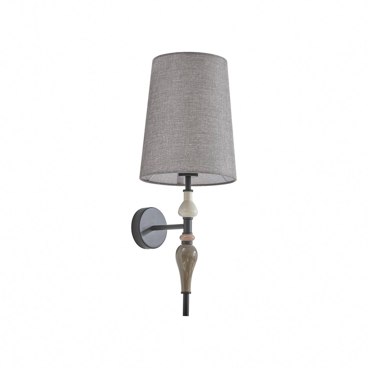 Applique traditionnelle, Haldorin gris, noir, LINDBY