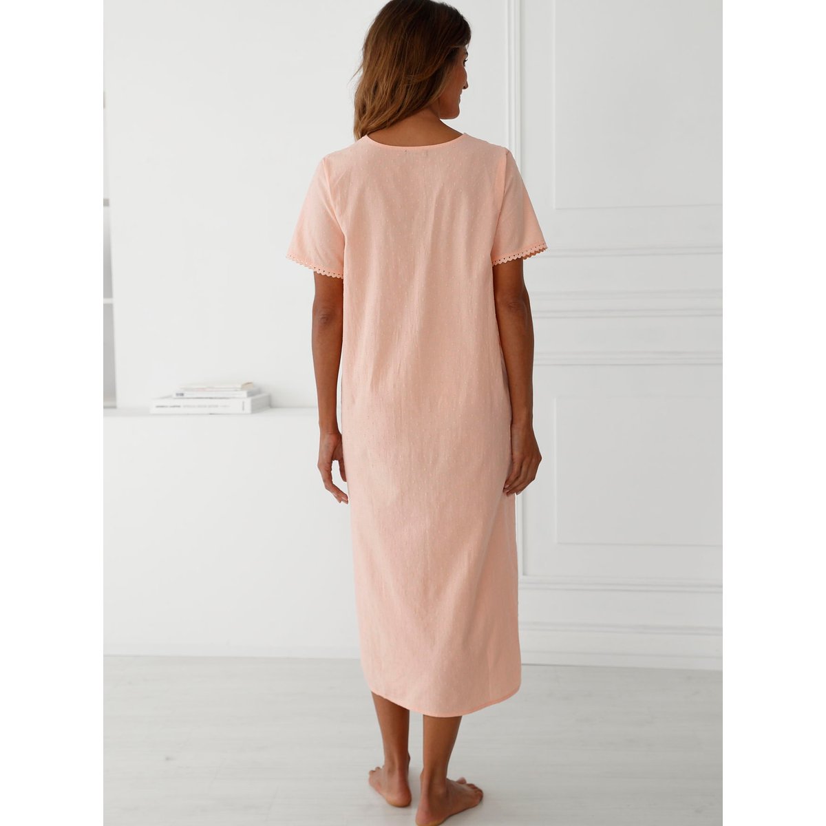 Chemise de nuit plumetis melon, DAXON