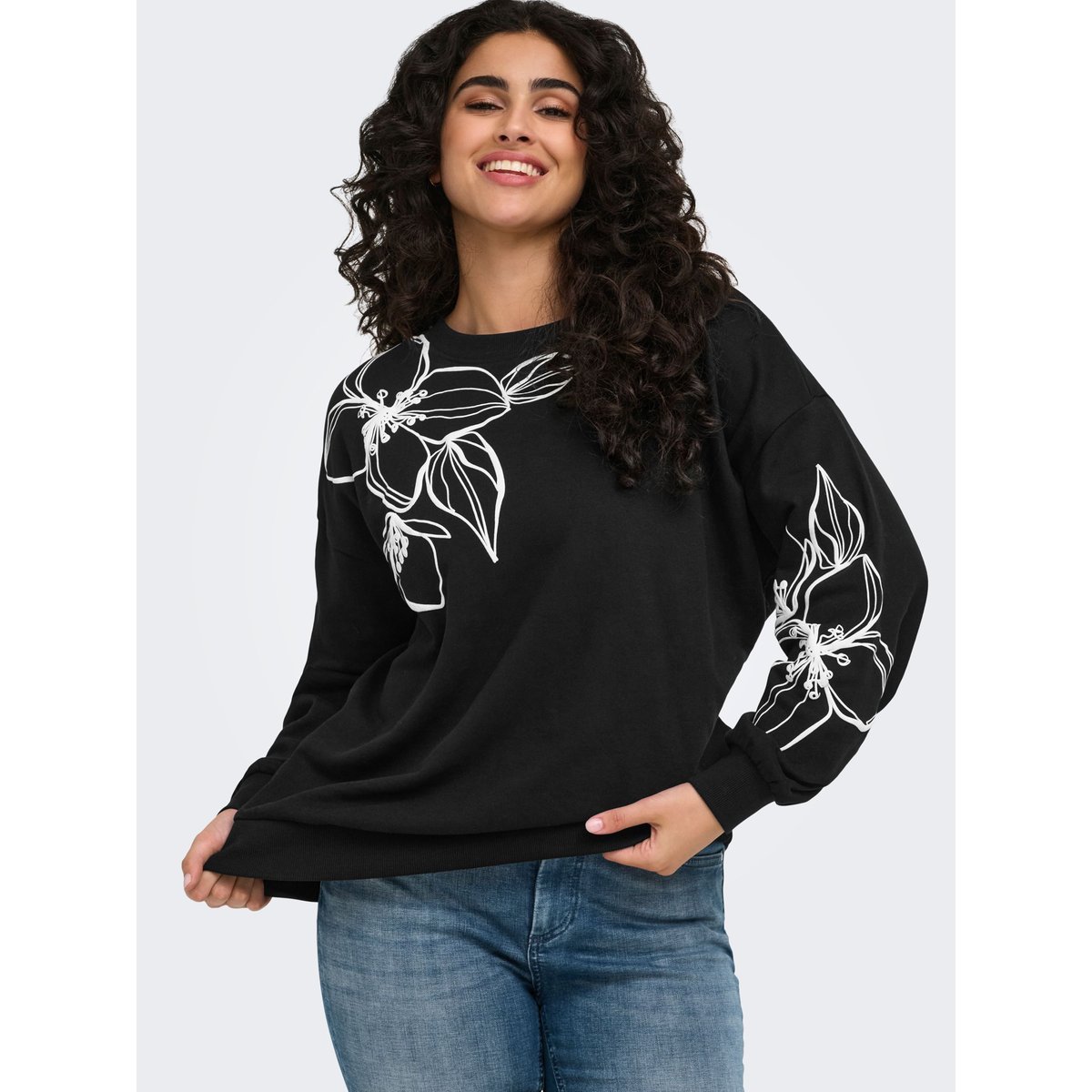 Sweat-Shirt black 2, ONLY CARMAKOMA