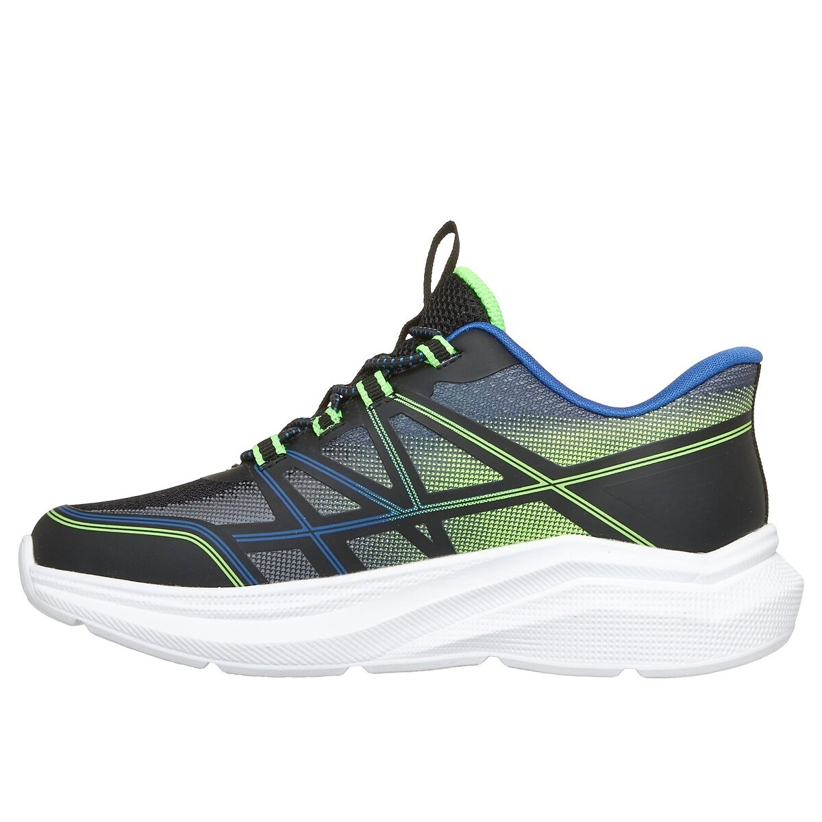 Kids Microspec Velocity Grid-Shift Trainers black, SKECHERS