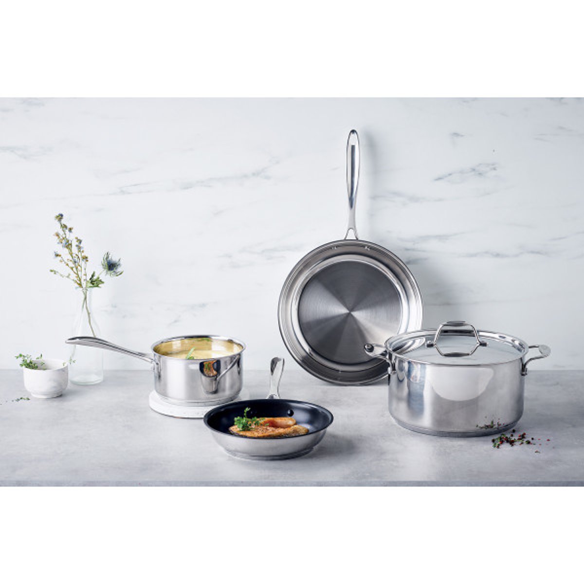 Casserole Chef 14 cm en inox - CHEF argent, BEKA