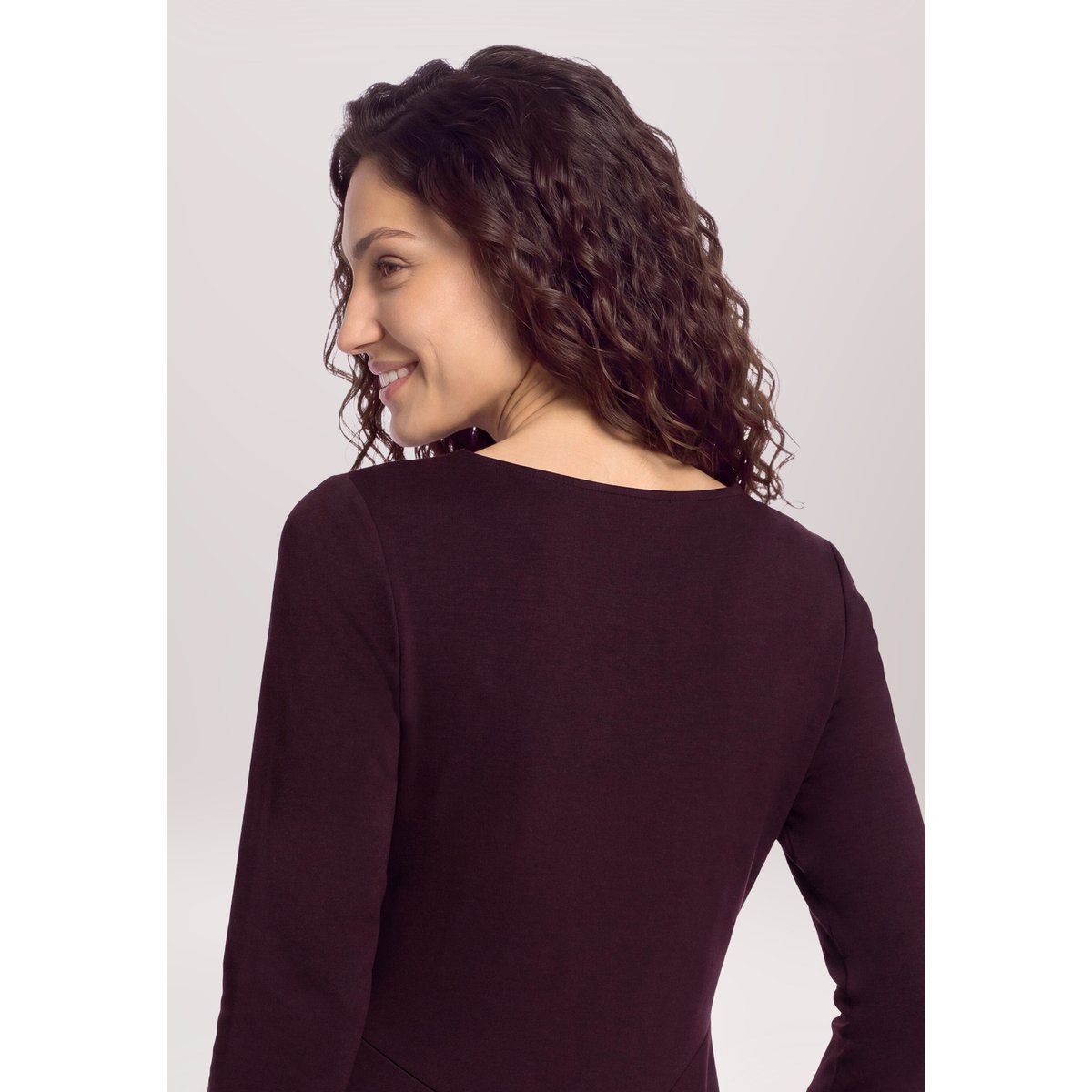 Robe en jersey à manches 3/4 dark dahlia, CARTOON