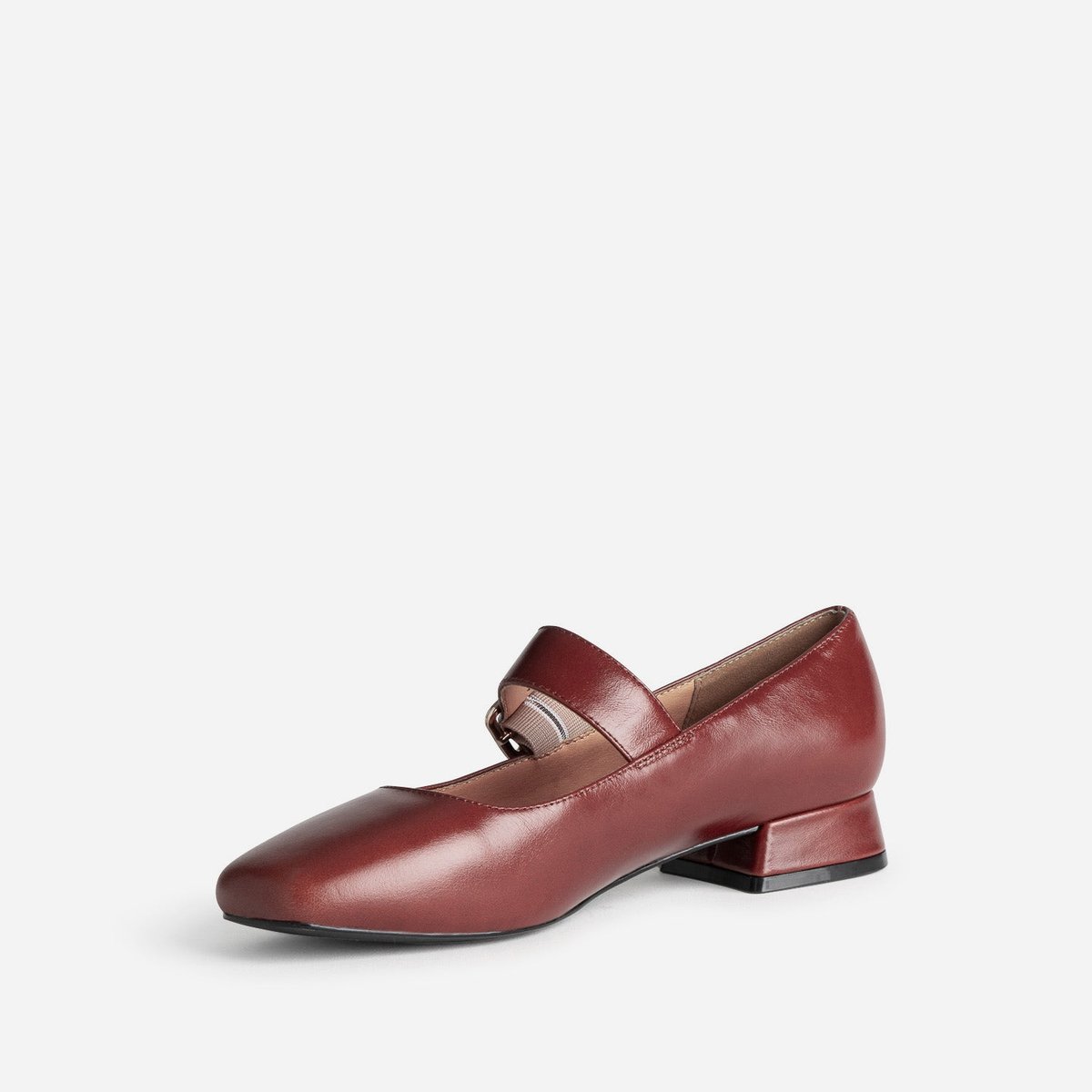 Ballerine en cuir BEATRICE cognac, ERAM