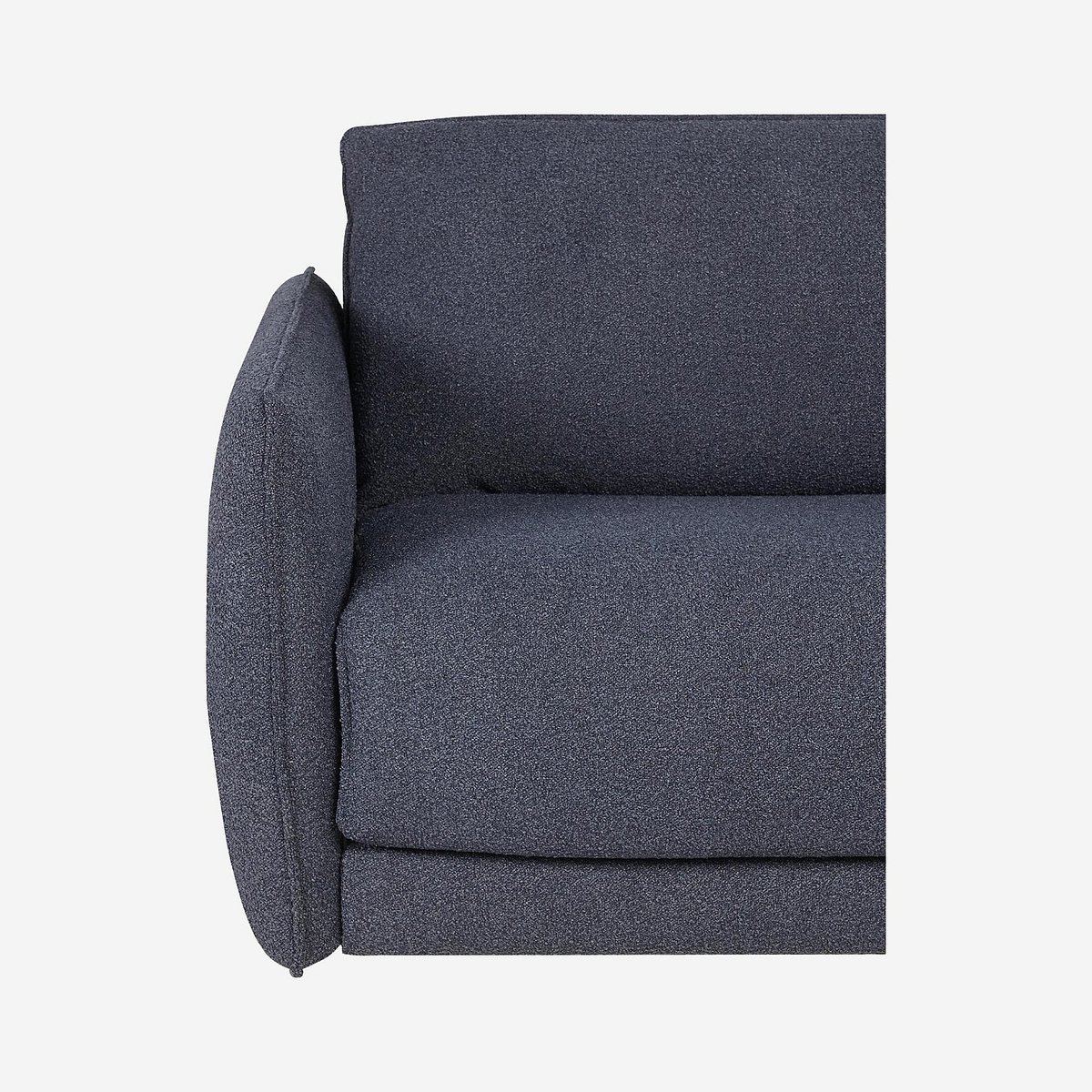 Canapé convertible - Matelas en mousse 13 cm - Tissu Tolfa MILANO ll bleu, HABITAT