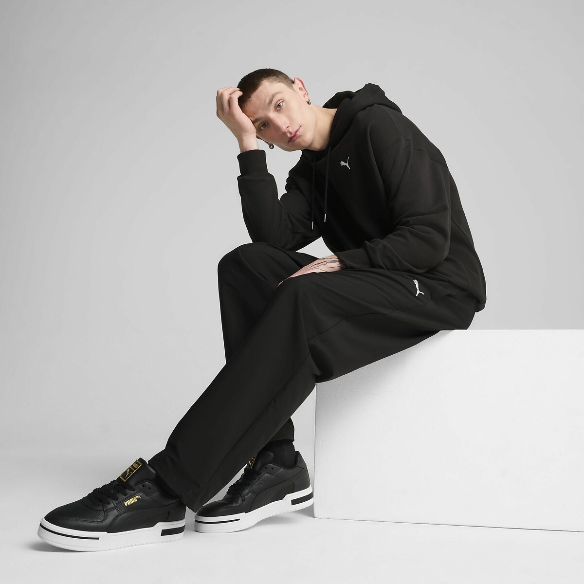 Sweat à capuche Prime noir, PUMA