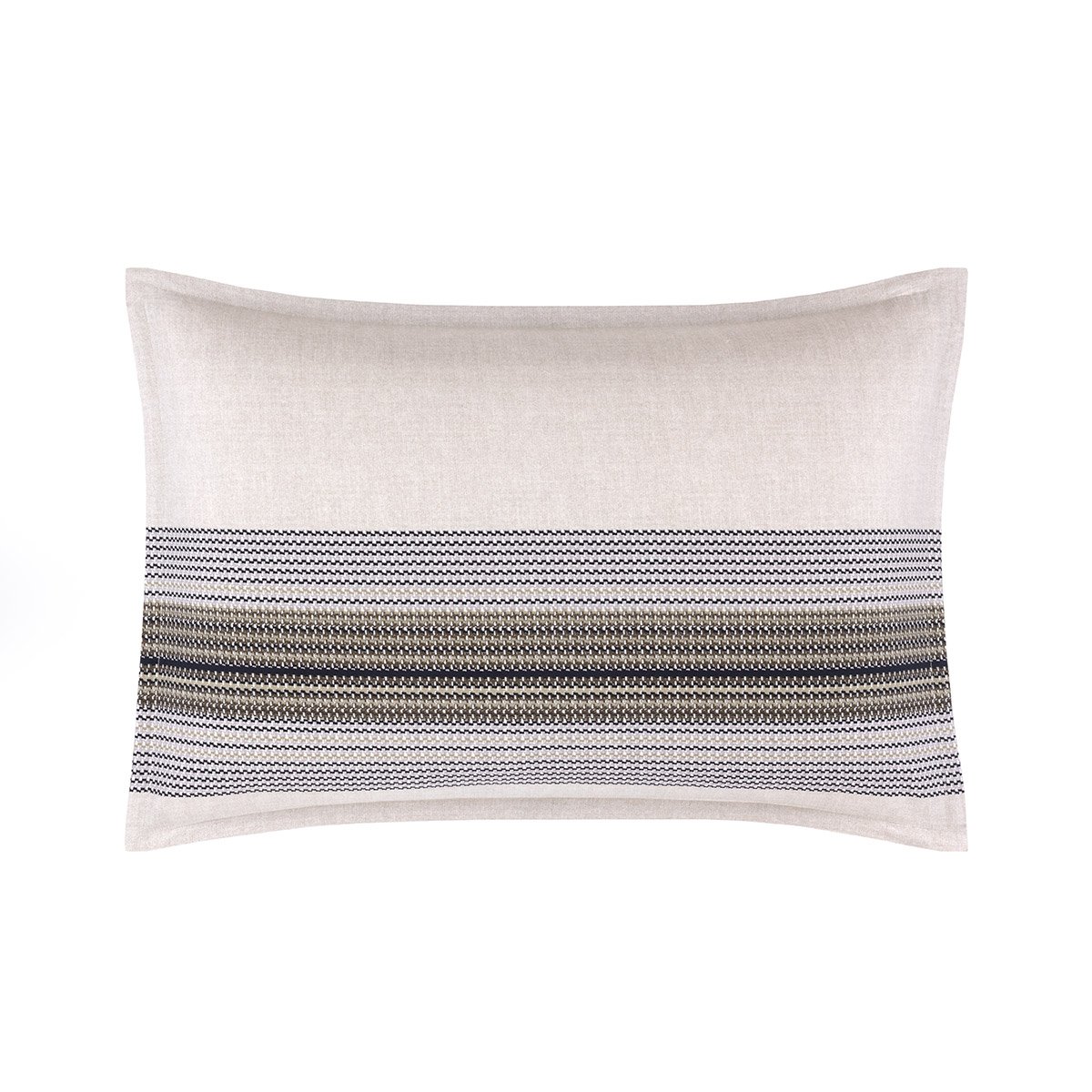 Taie d'oreiller en satin de coton beige, MODERNIST multicolore, BOSS HOME