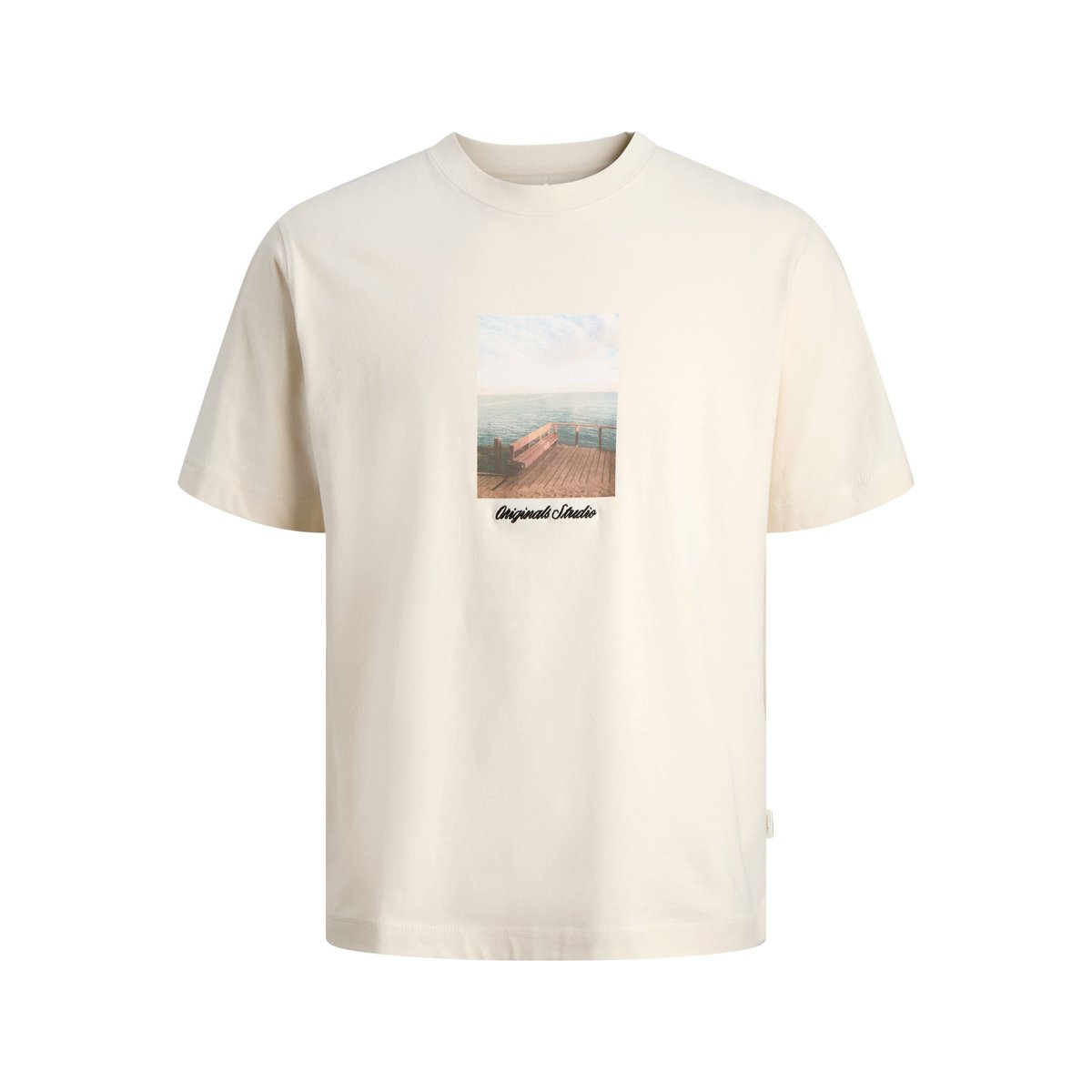 T-Shirt antique white, JACK & JONES