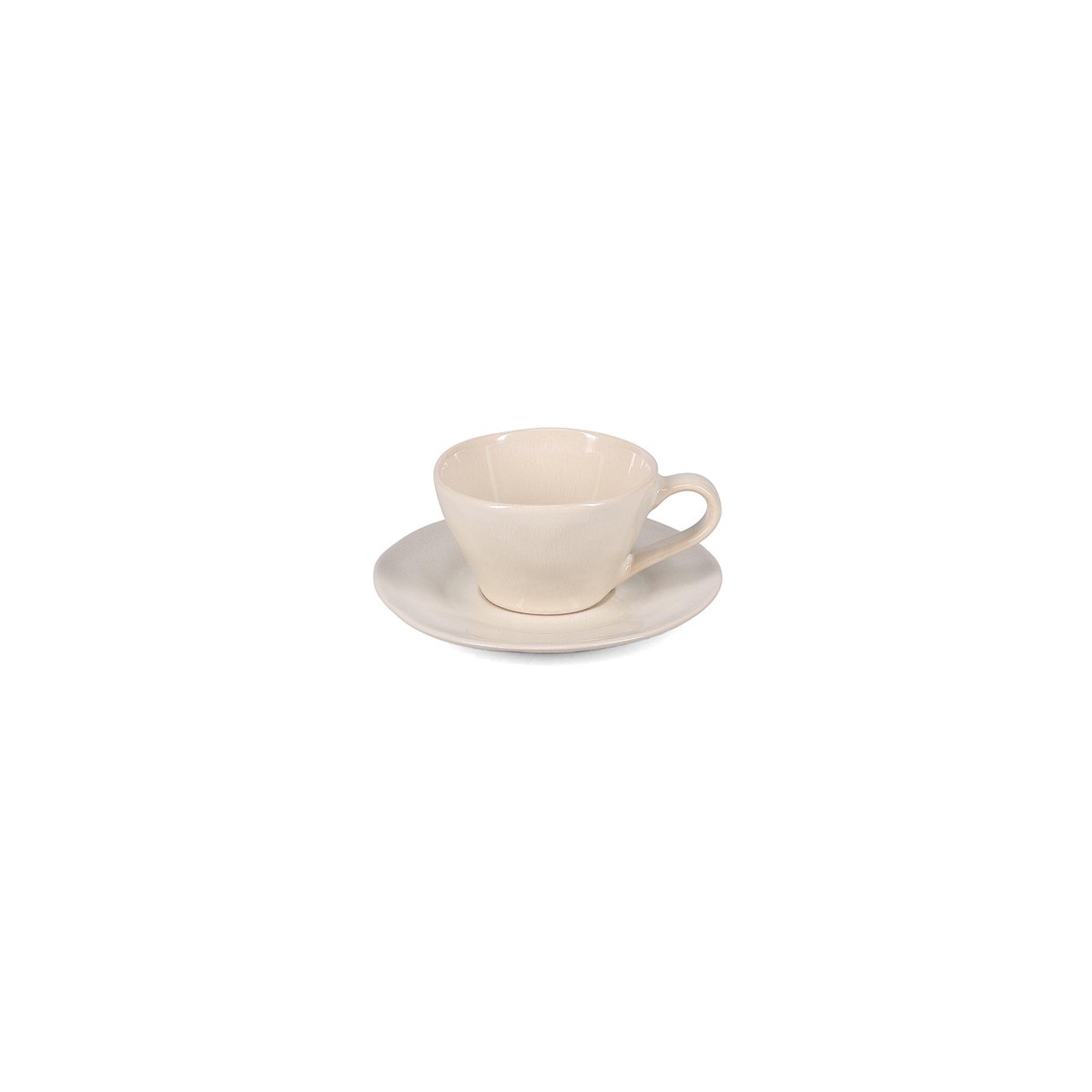 Lot de 4 soucoupes ROCCA beige, SALT & PEPPER