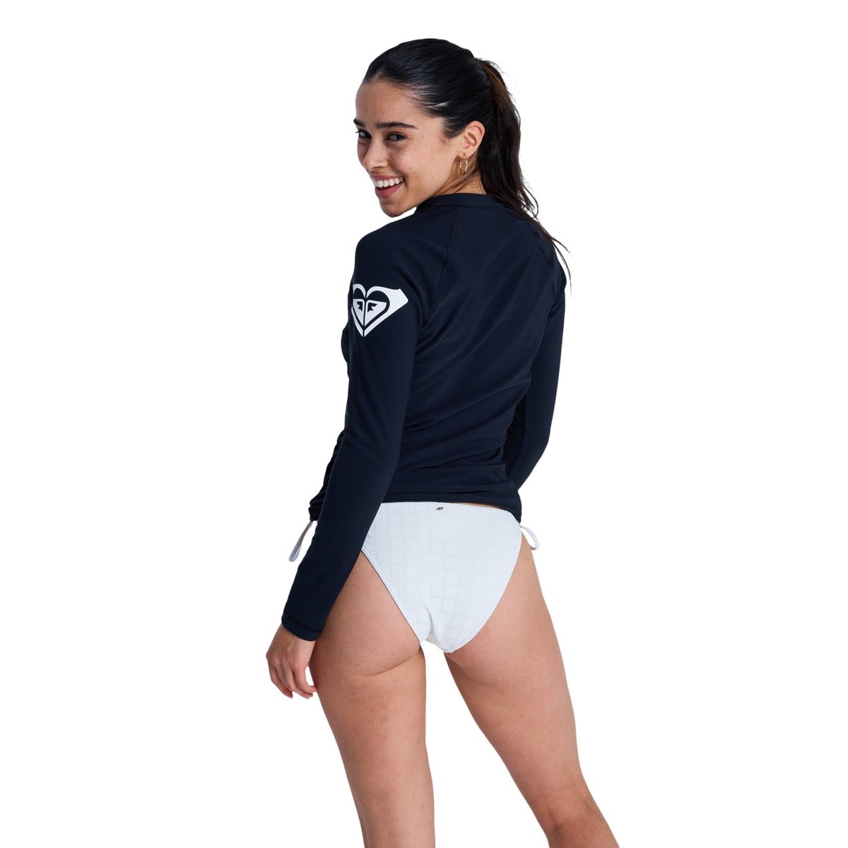Lycra manches longues ESSENTIALS HEATER. noir anthracite, ROXY