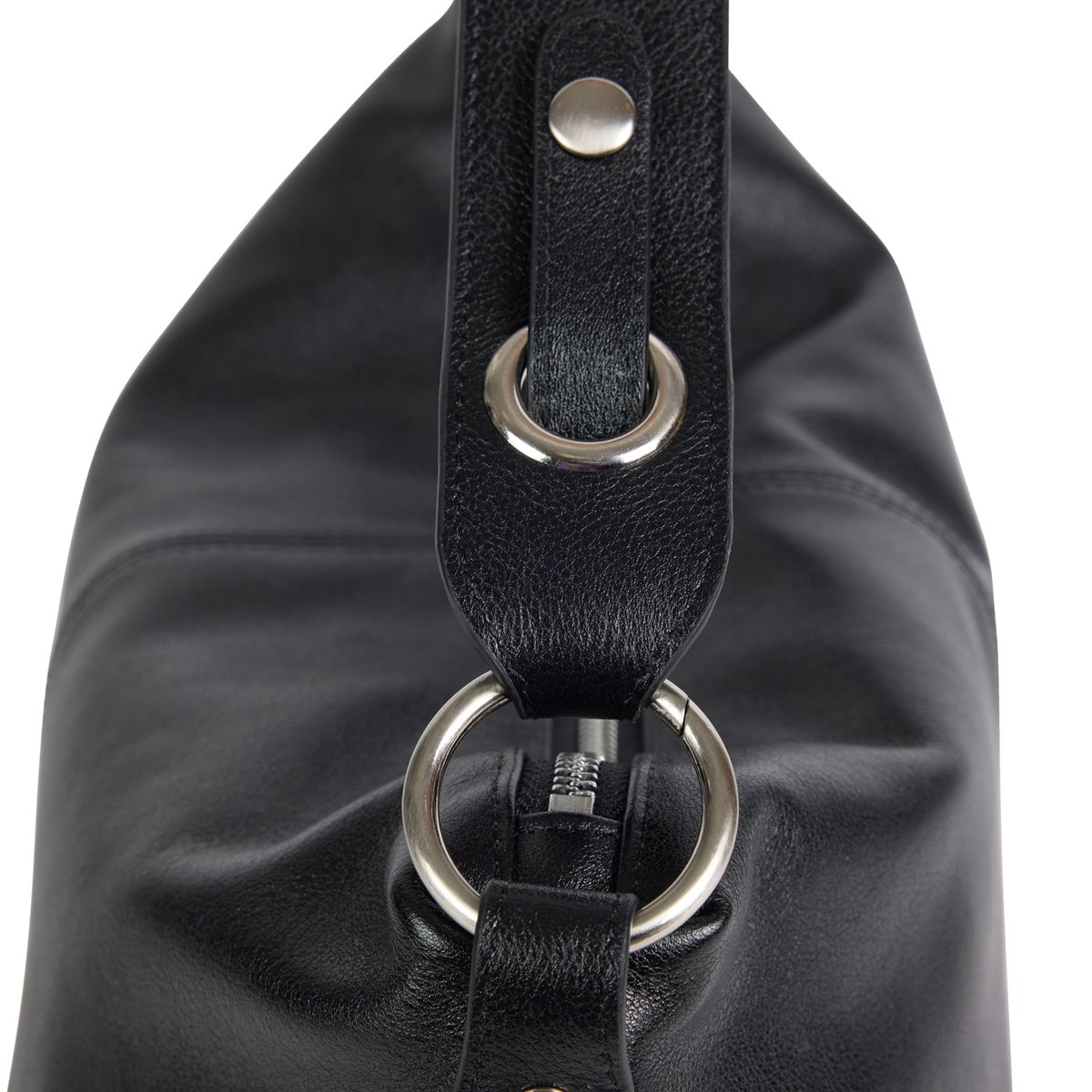 Sac à bandoulière en cuir HERA noir, NAT & NIN