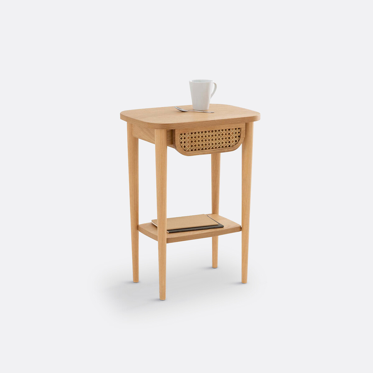 Mesa de cabeceira em palhinha, Buisseau carvalho, LA REDOUTE INTERIEURS