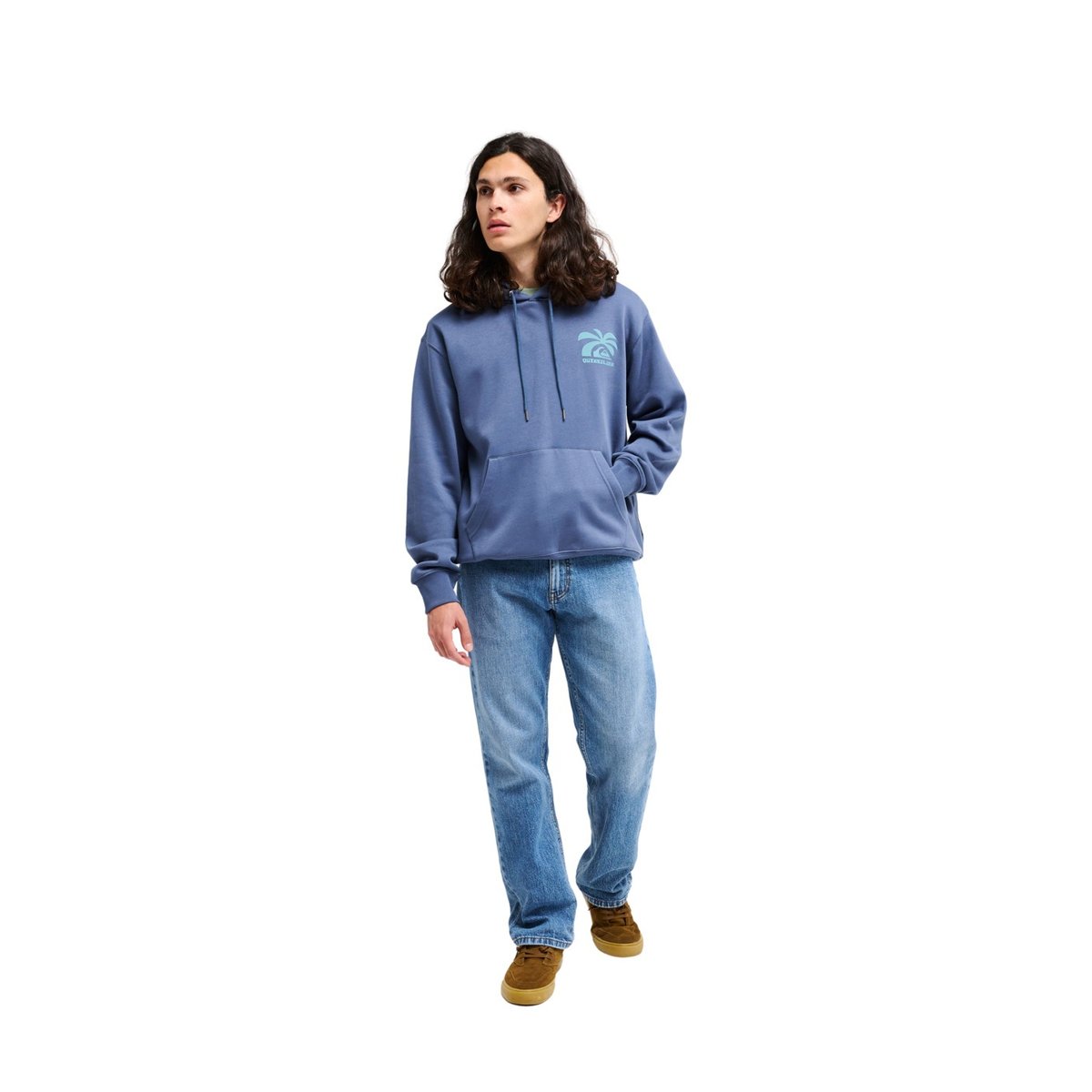 Sweat capuche SALT WATER PALM RISE bleu vintage indigo, QUIKSILVER