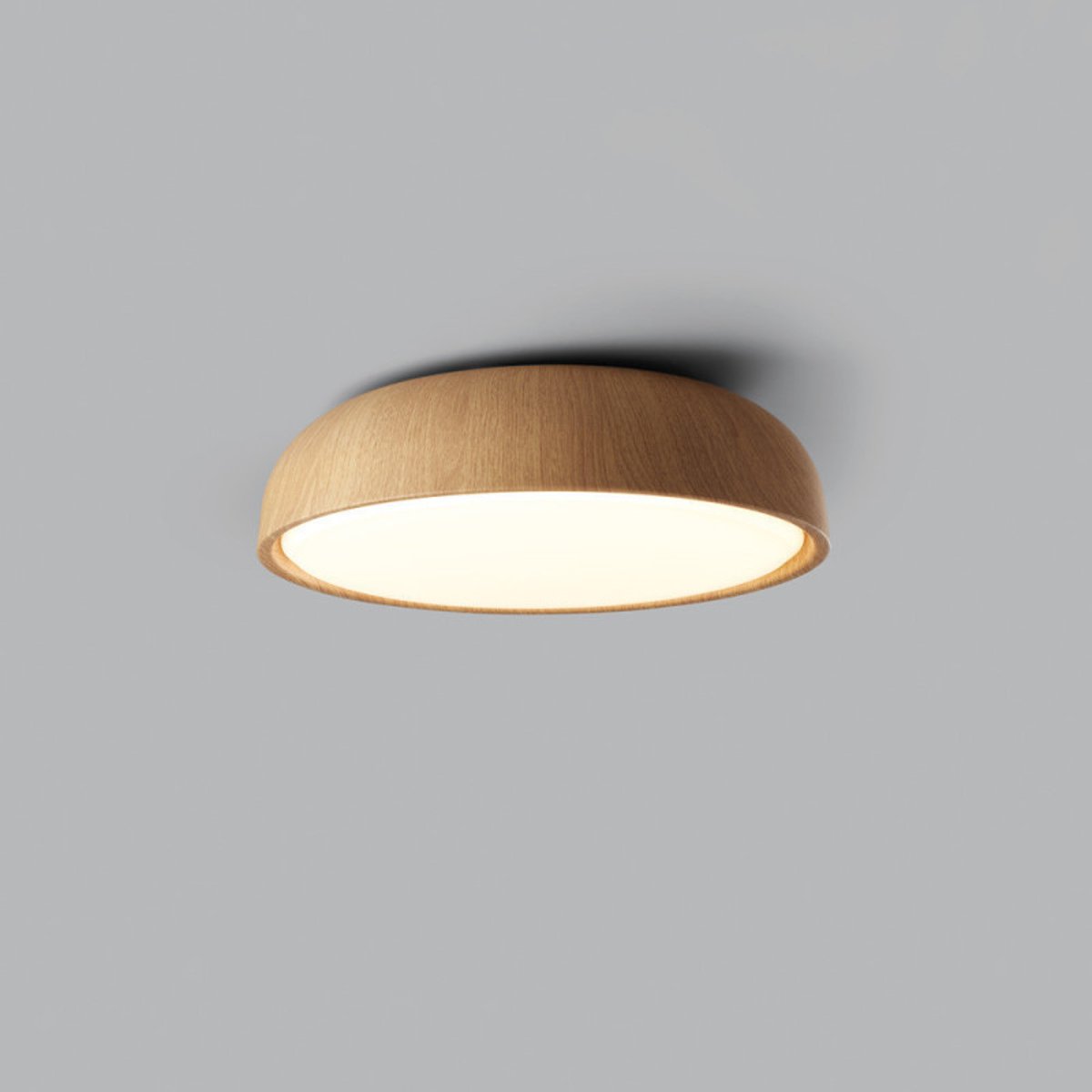 Plafonnier led CCT salle de bain Tokio impression bois marron, MILLUMINE
